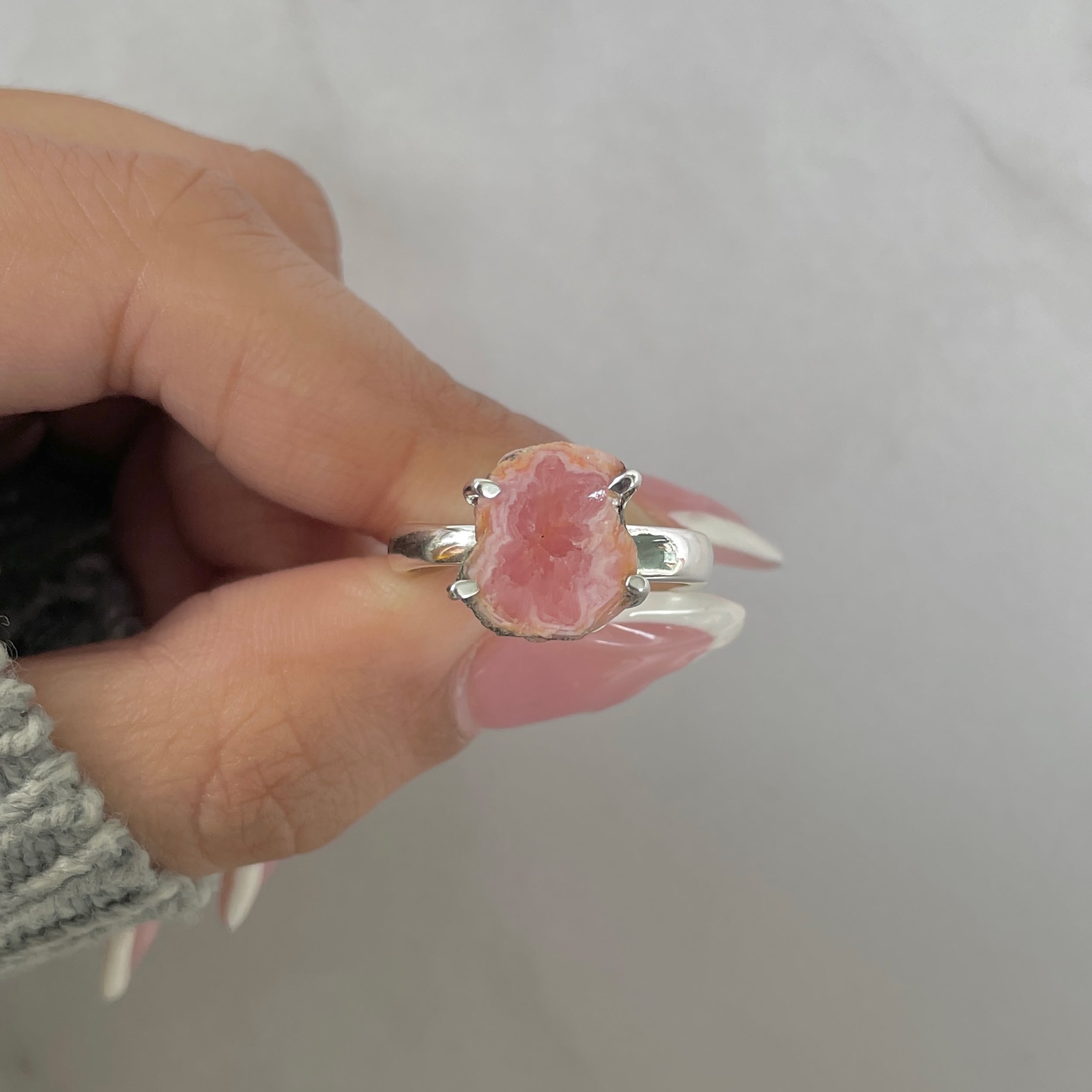Rhodochrosite Stalactite Ring-(RDC-R-197.)