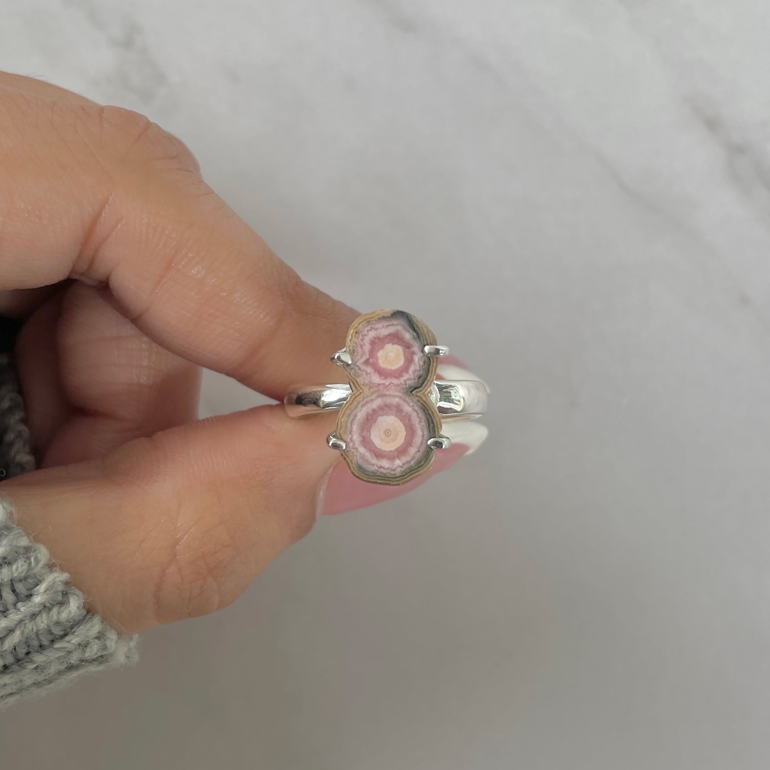 Rhodochrosite Stalactite Ring-(RDC-R-198.)