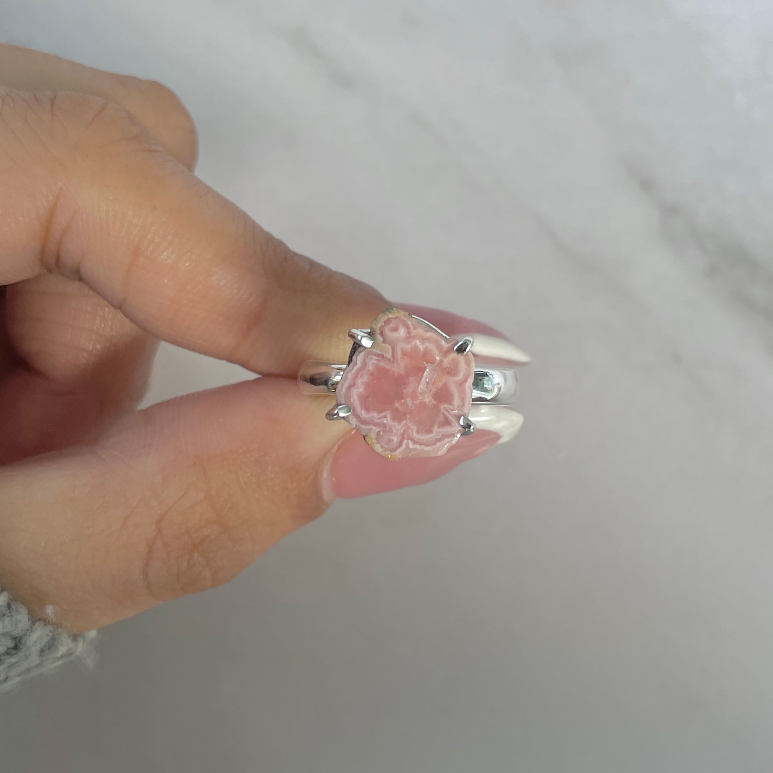 Rhodochrosite Stalactite Ring-(RDC-R-202.)