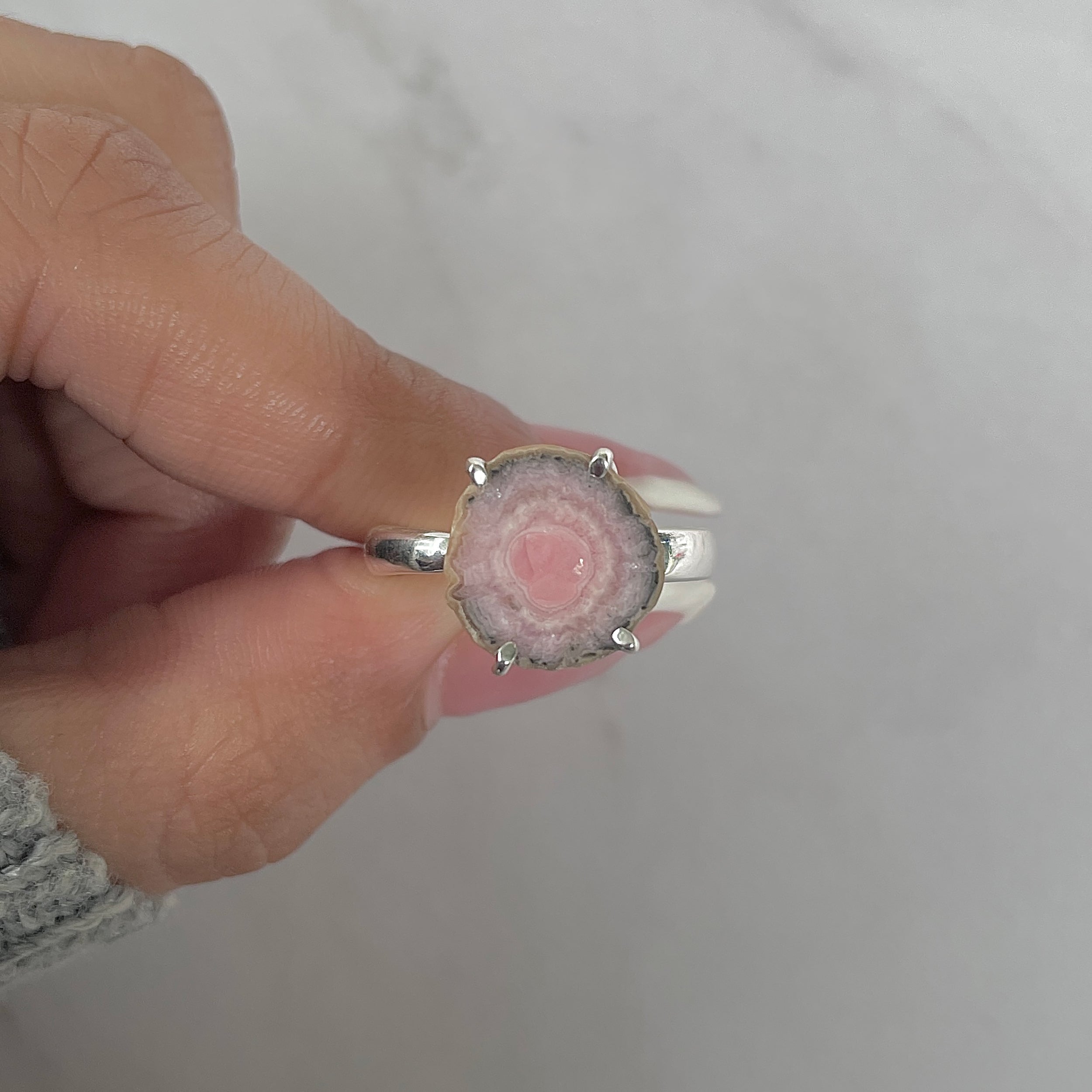Rhodochrosite Stalactite Ring-(RDC-R-206.)