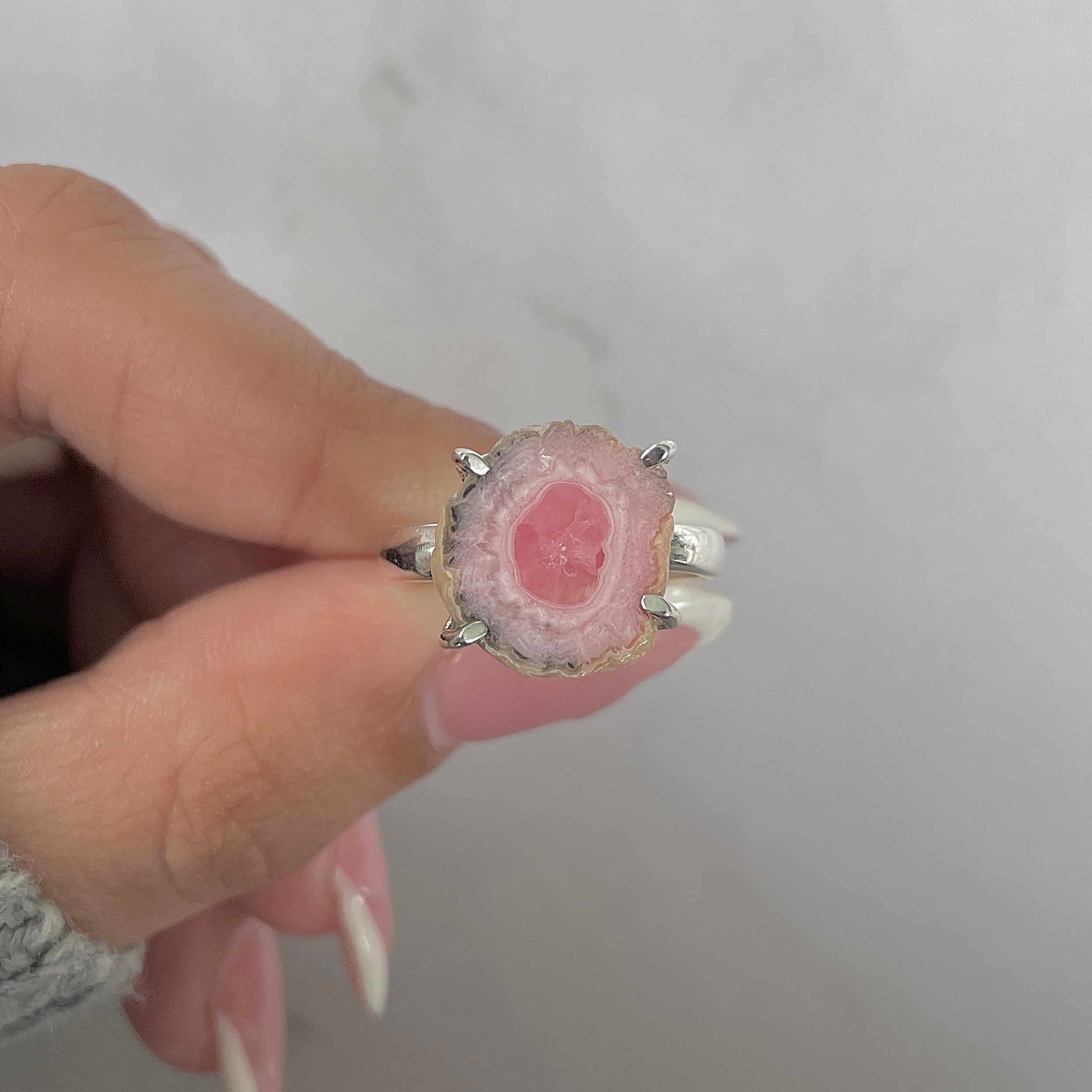 Rhodochrosite Stalactite Ring-(RDC-R-208.)