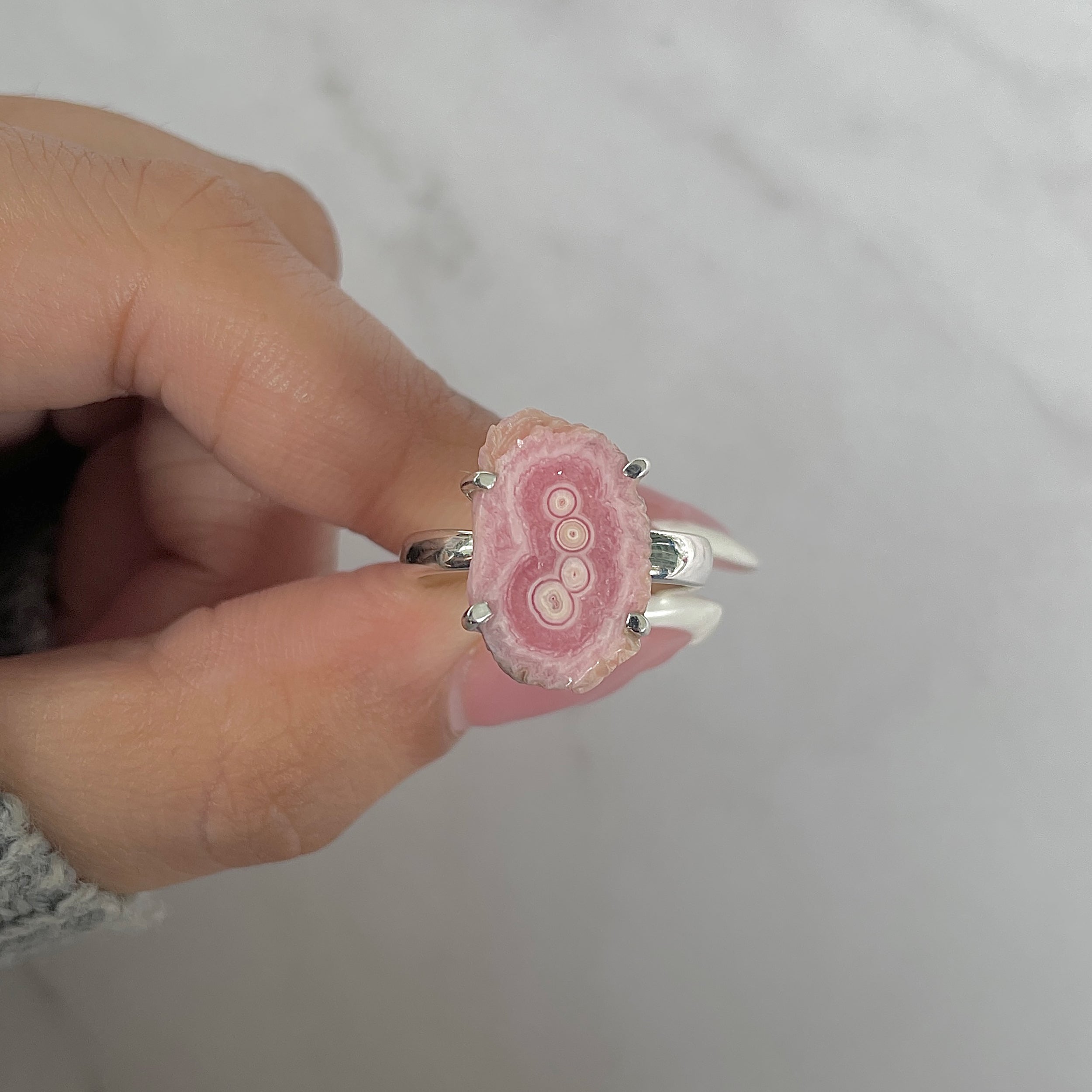 Rhodochrosite Stalactite Ring-(RDC-R-210.)