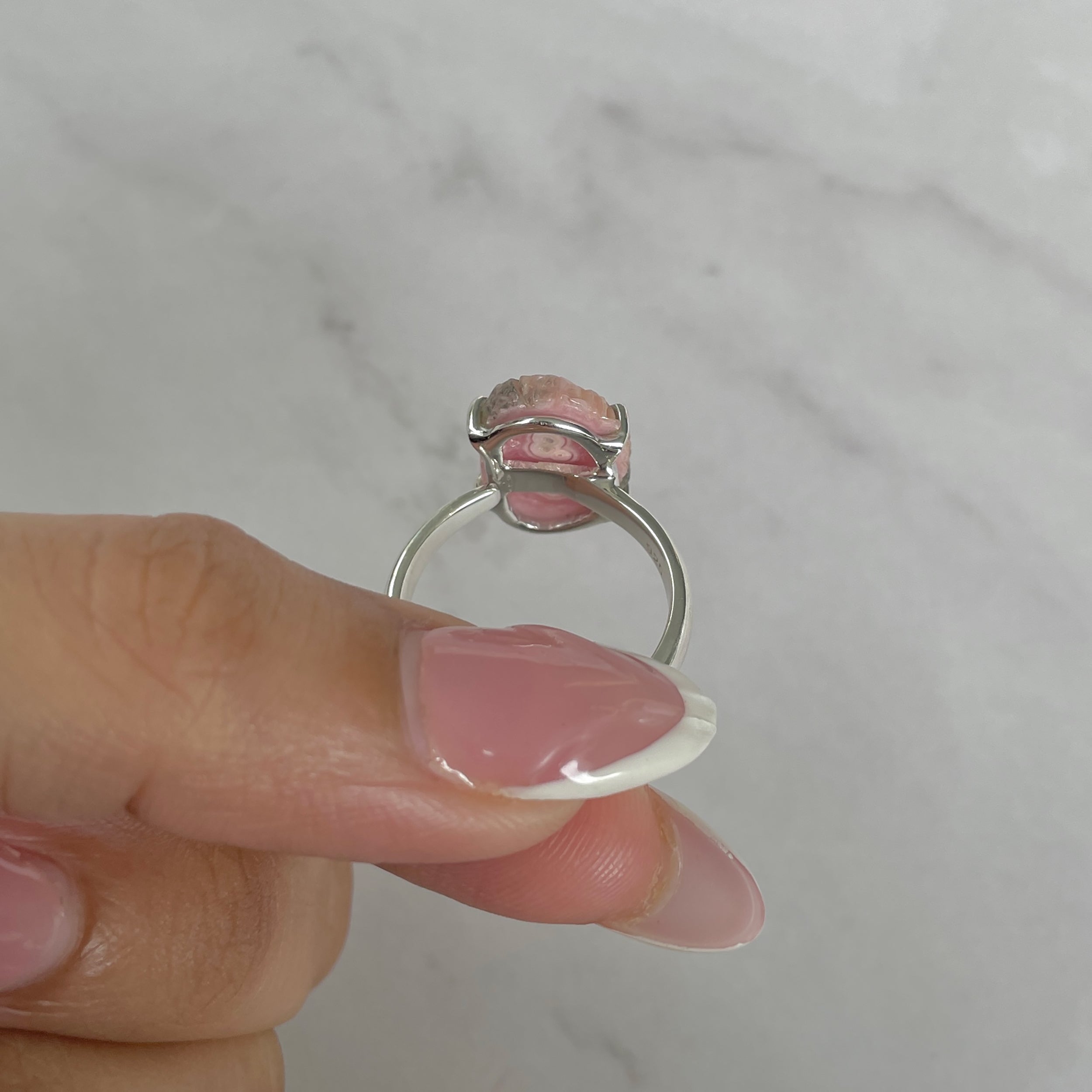 Rhodochrosite Stalactite Ring-(RDC-R-210.)