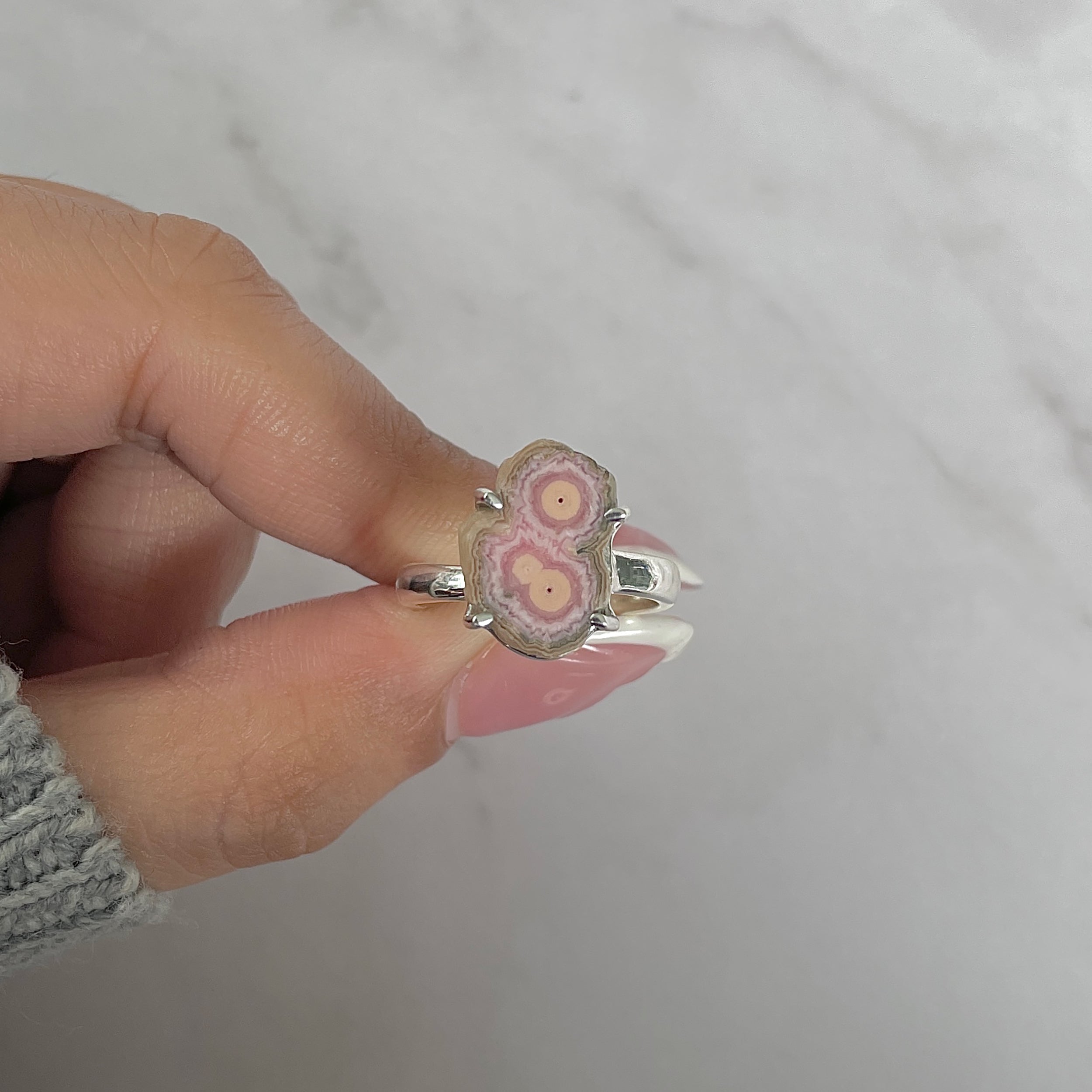 Rhodochrosite Stalactite Ring-(RDC-R-211.)
