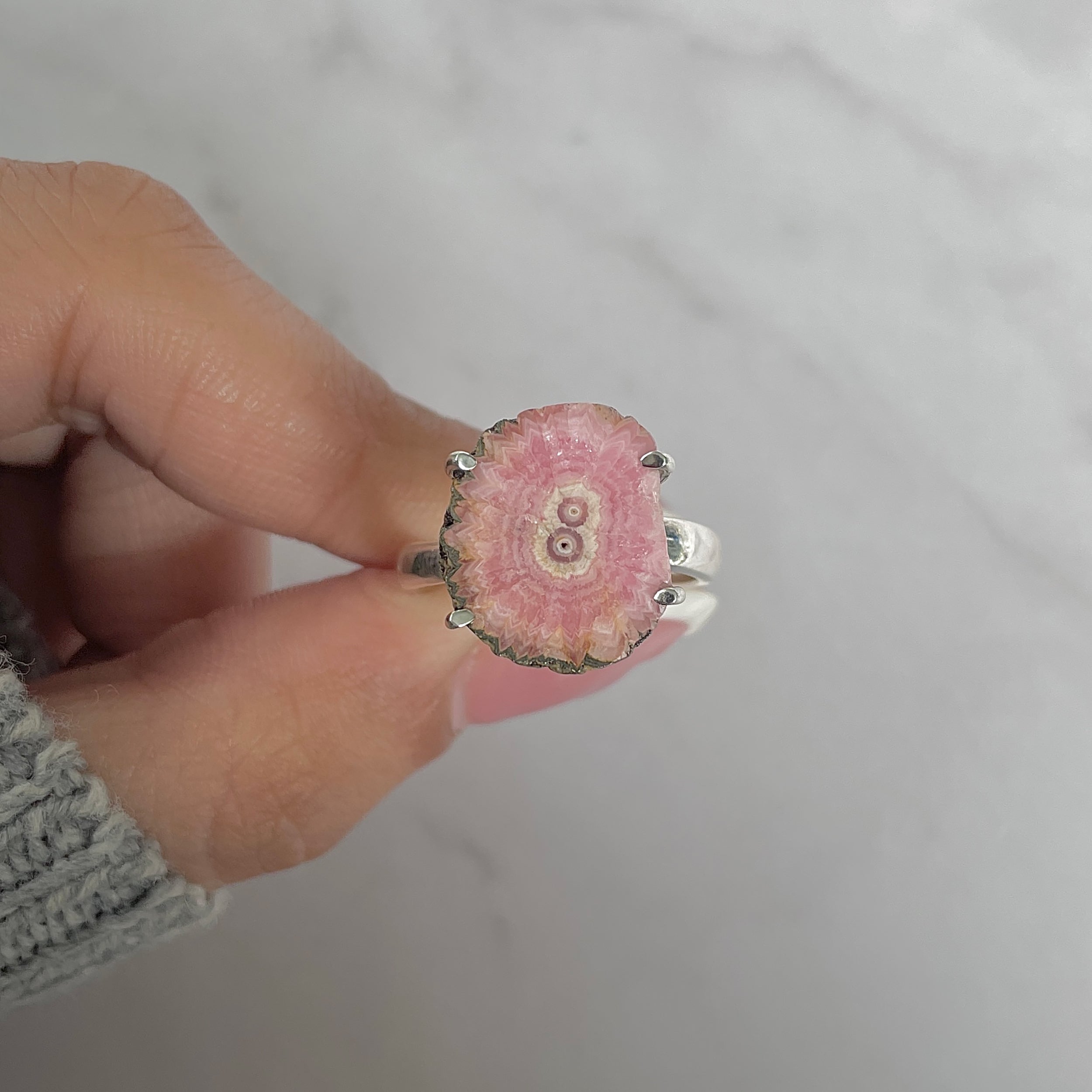 Rhodochrosite Stalactite Ring-(RDC-R-212.)