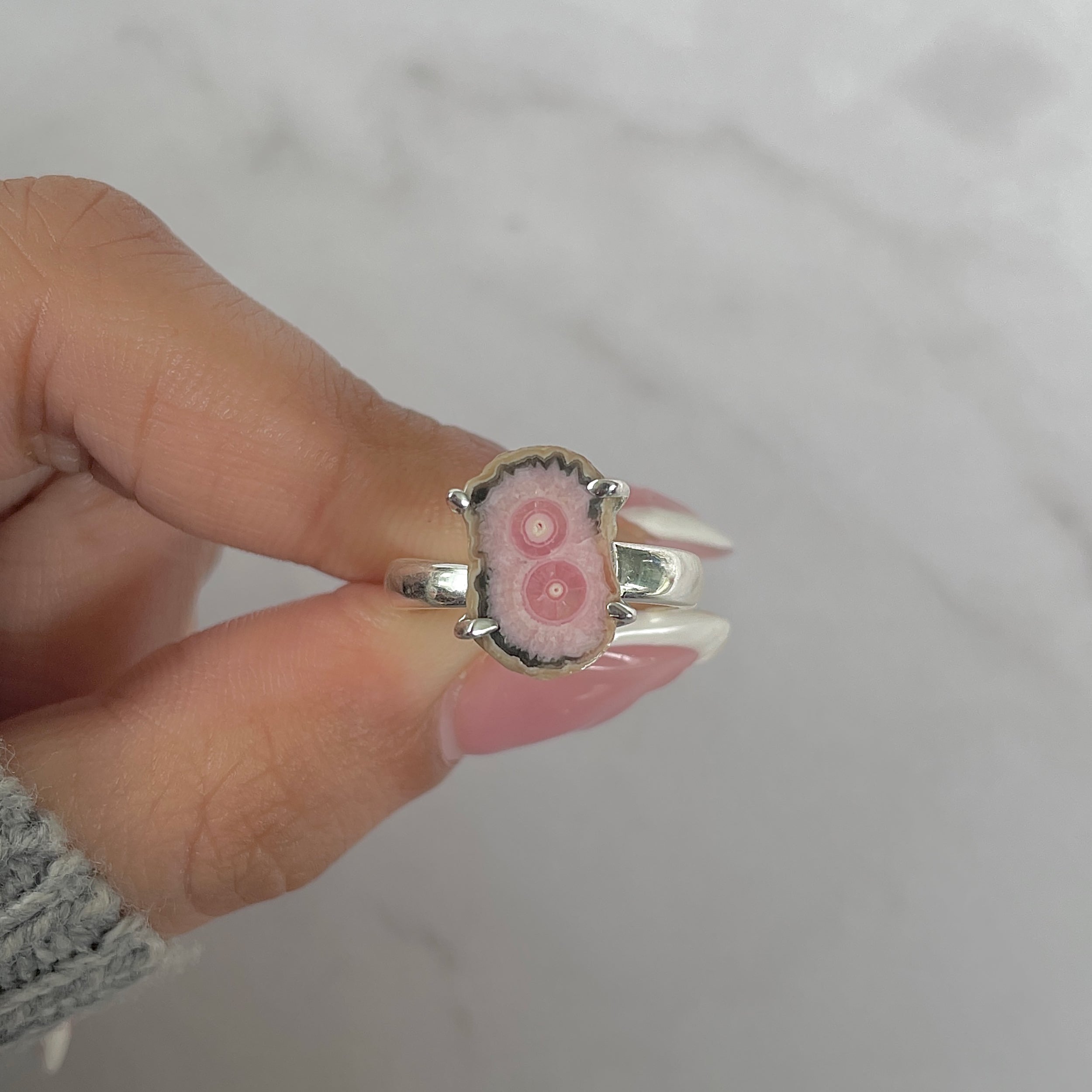 Rhodochrosite Stalactite Ring-(RDC-R-213.)