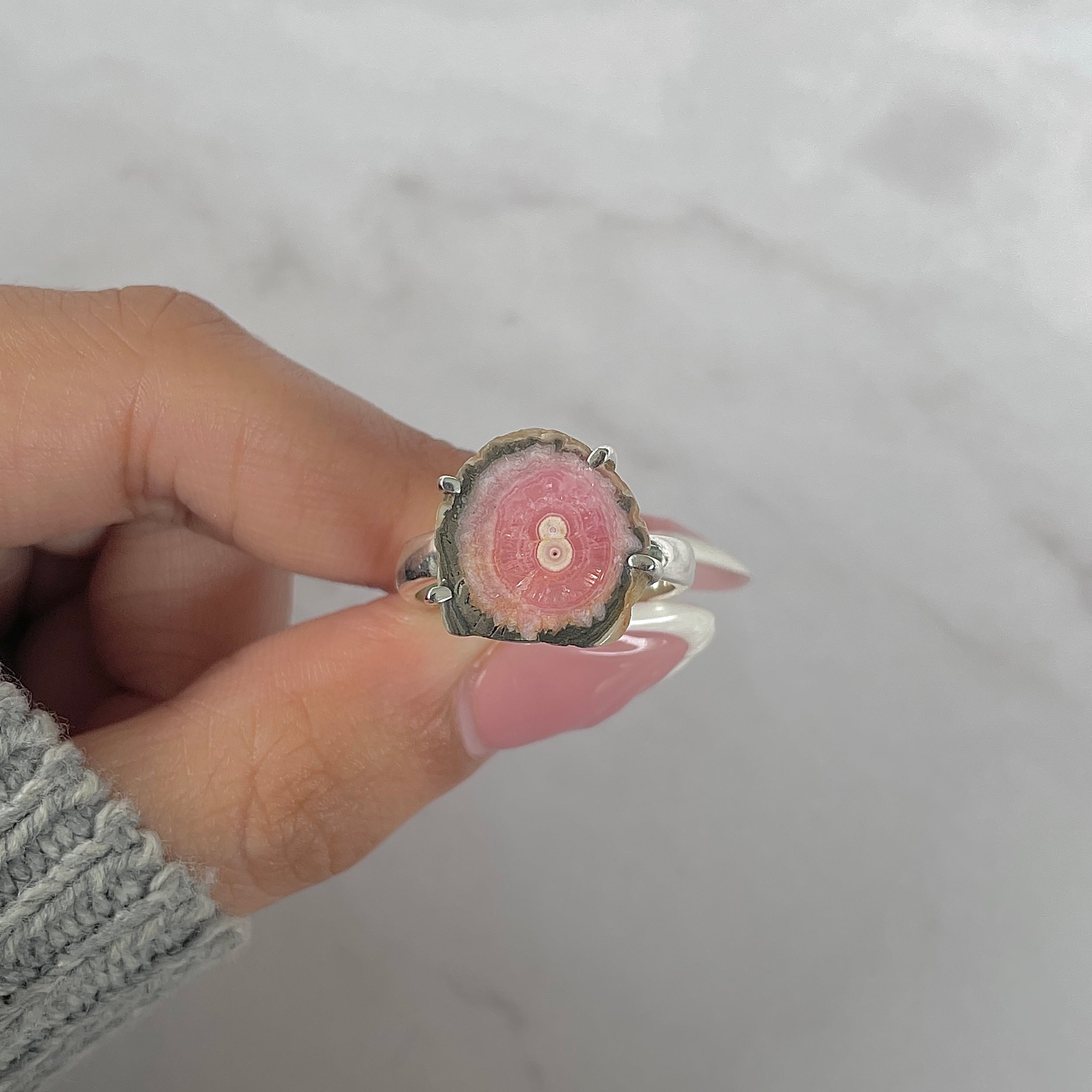 Rhodochrosite Stalactite Ring-(RDC-R-214.)