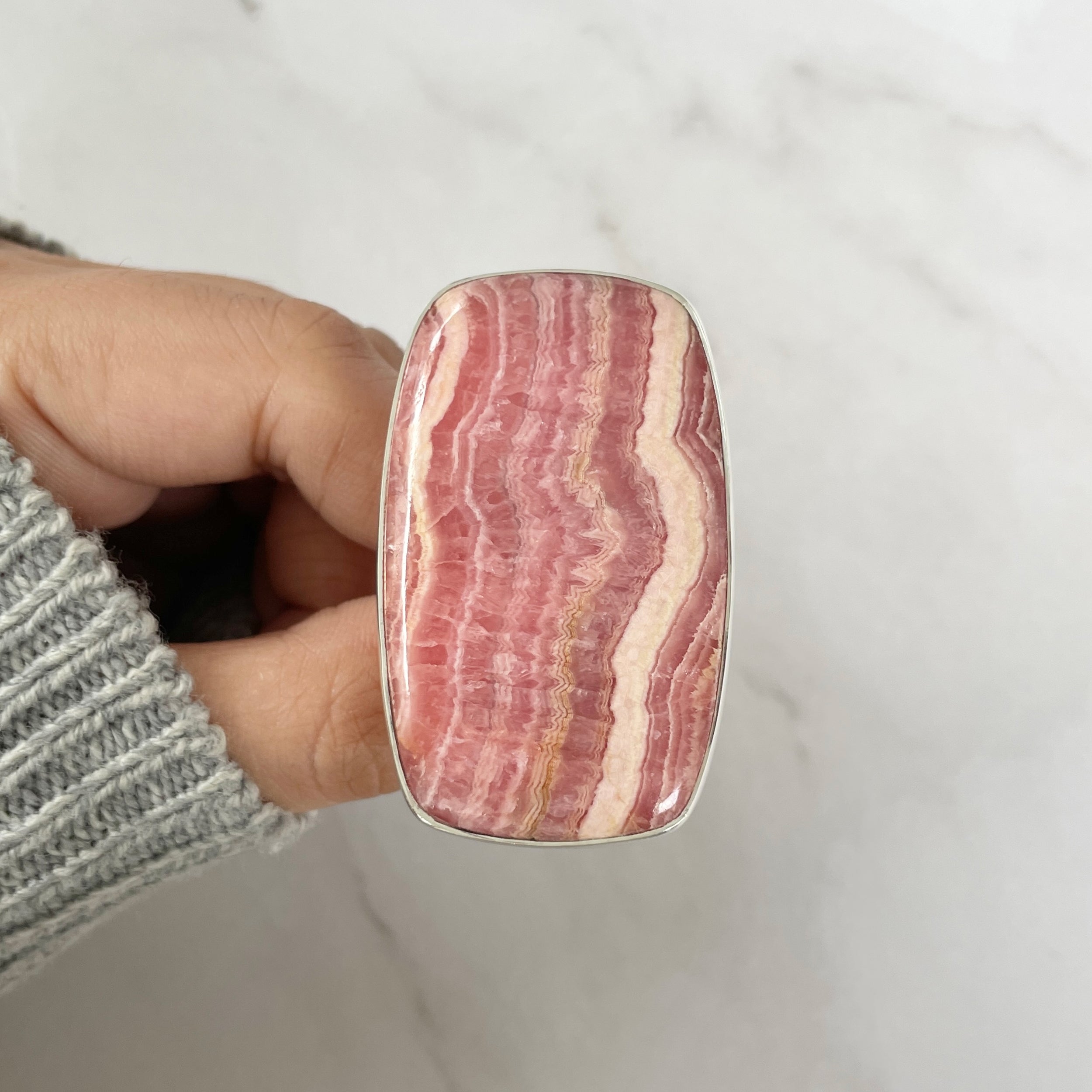 Rhodochrosite Ring-(RDC-R-56.)