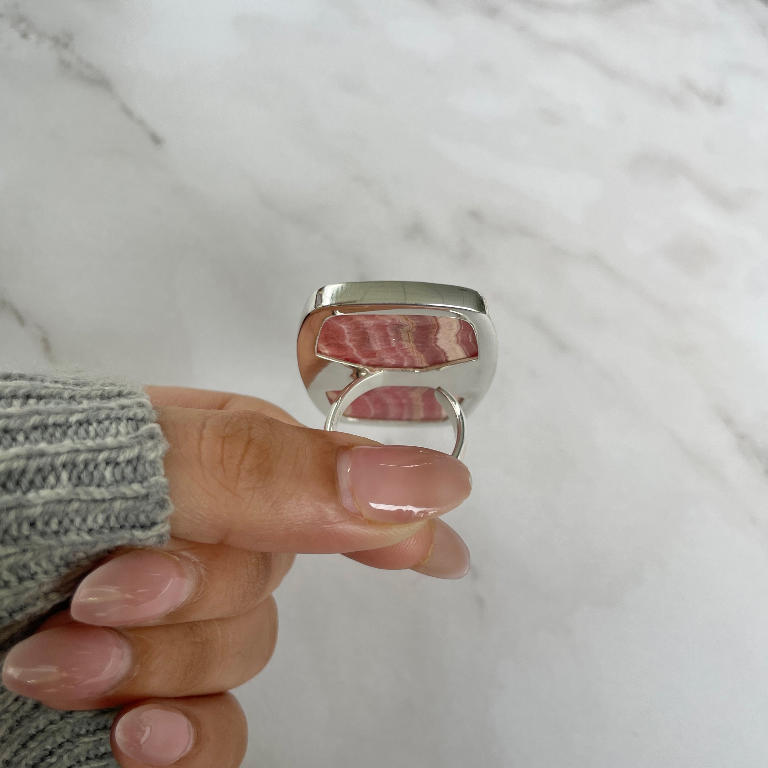 Rhodochrosite Ring-(RDC-R-56.)