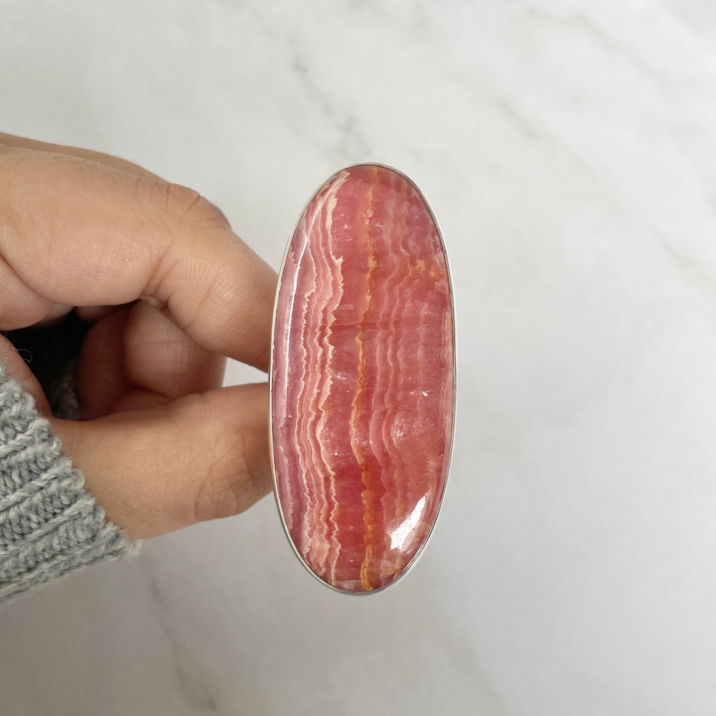 Rhodochrosite Ring-(RDC-R-57.)