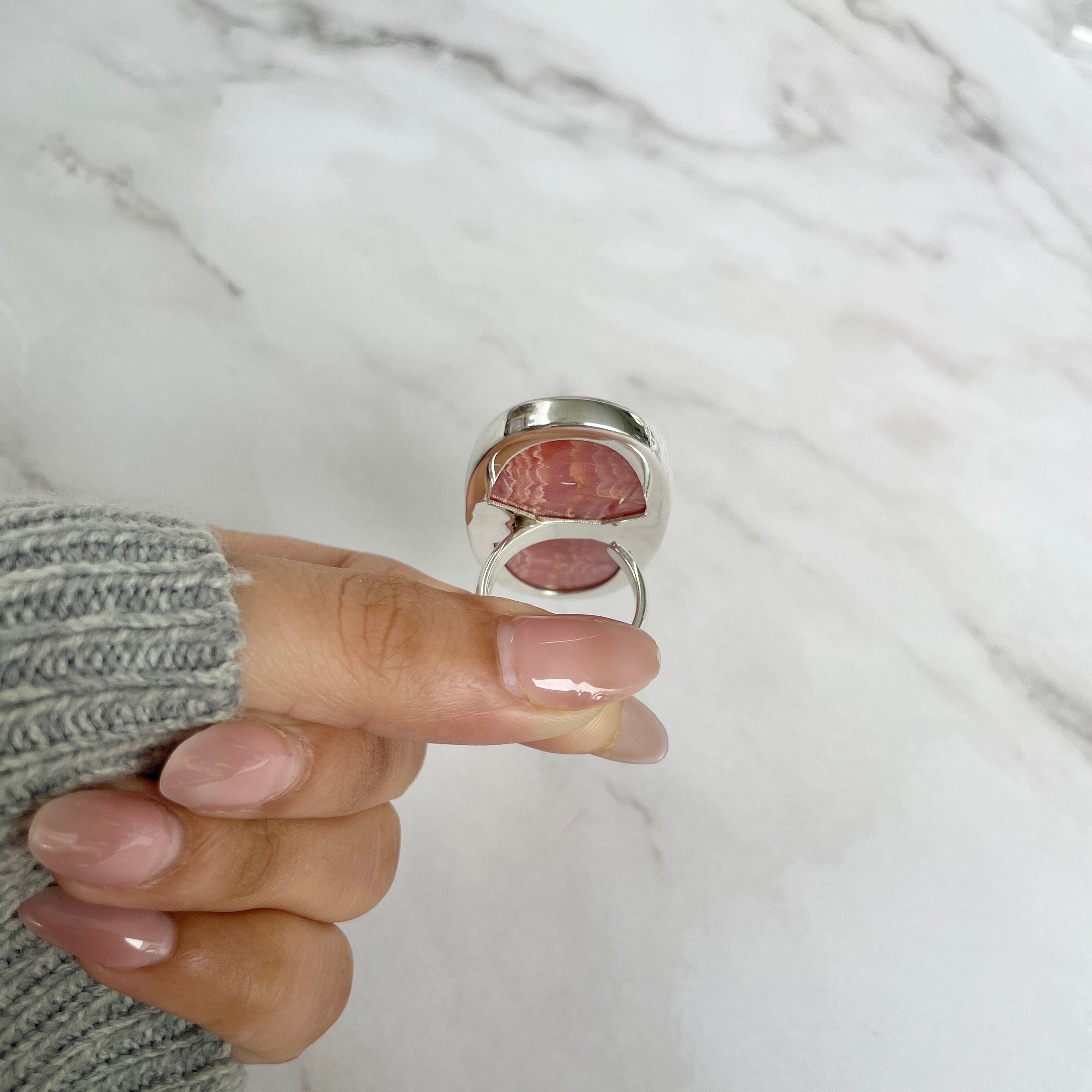 Rhodochrosite Ring-(RDC-R-57.)