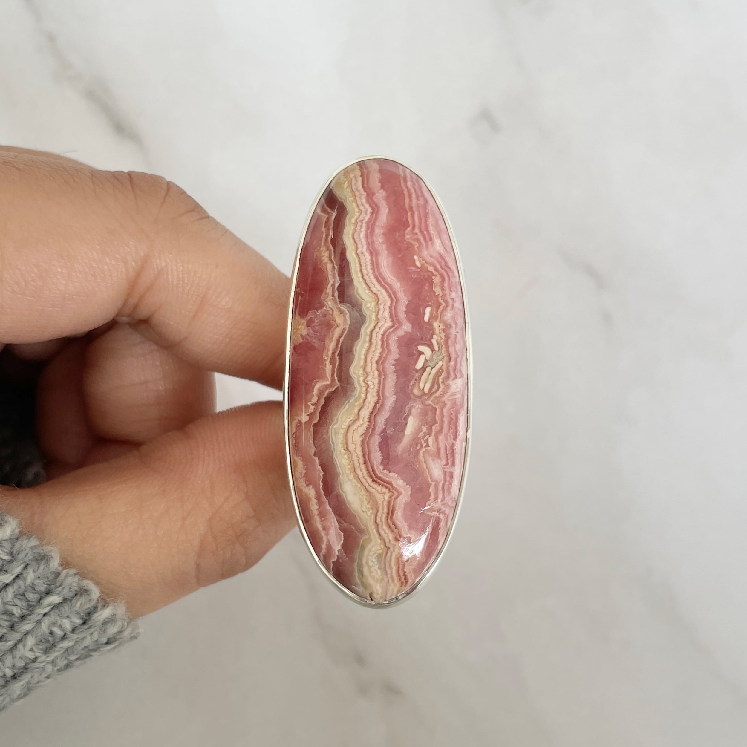 Rhodochrosite Ring-(RDC-R-59.)