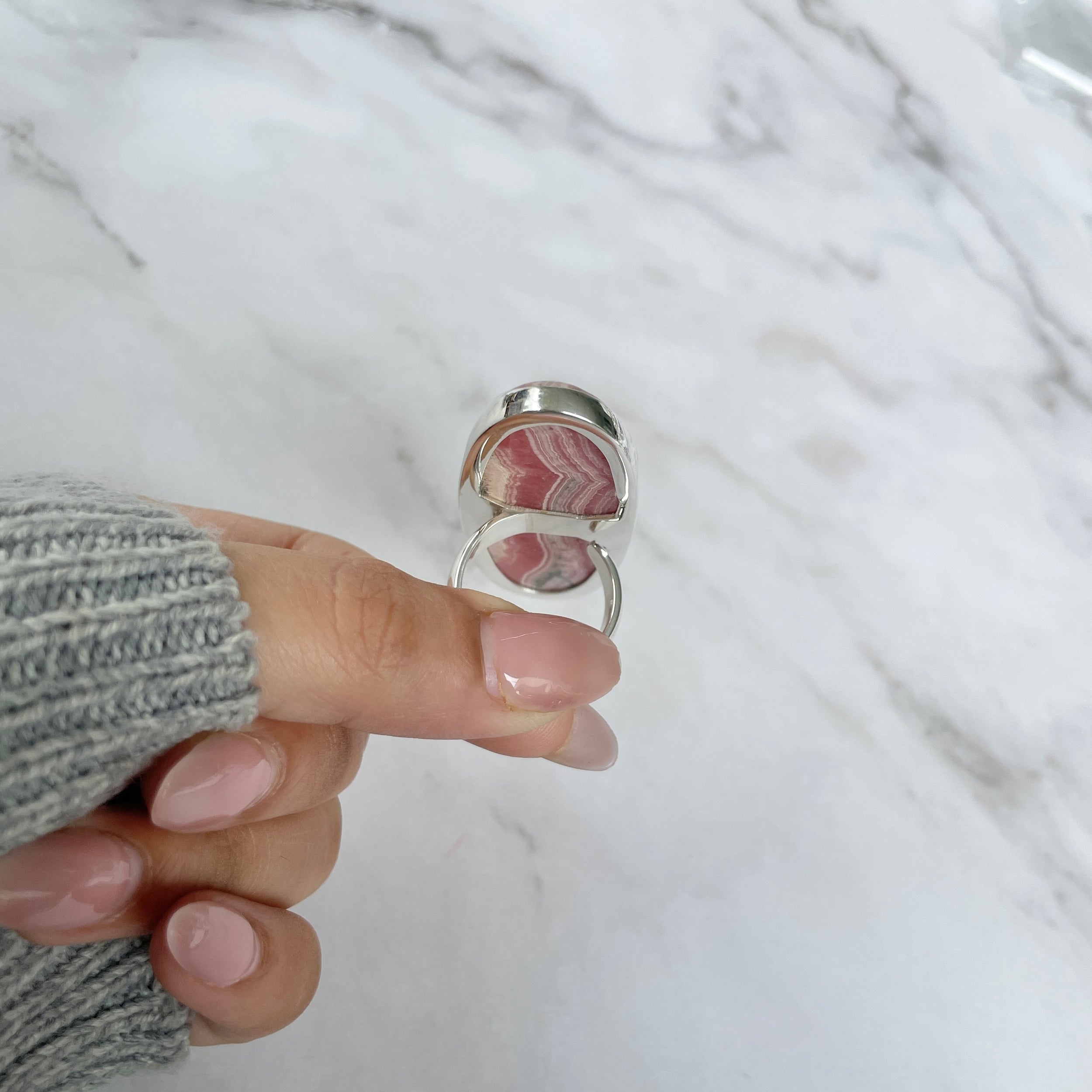 Rhodochrosite Ring-(RDC-R-63.)