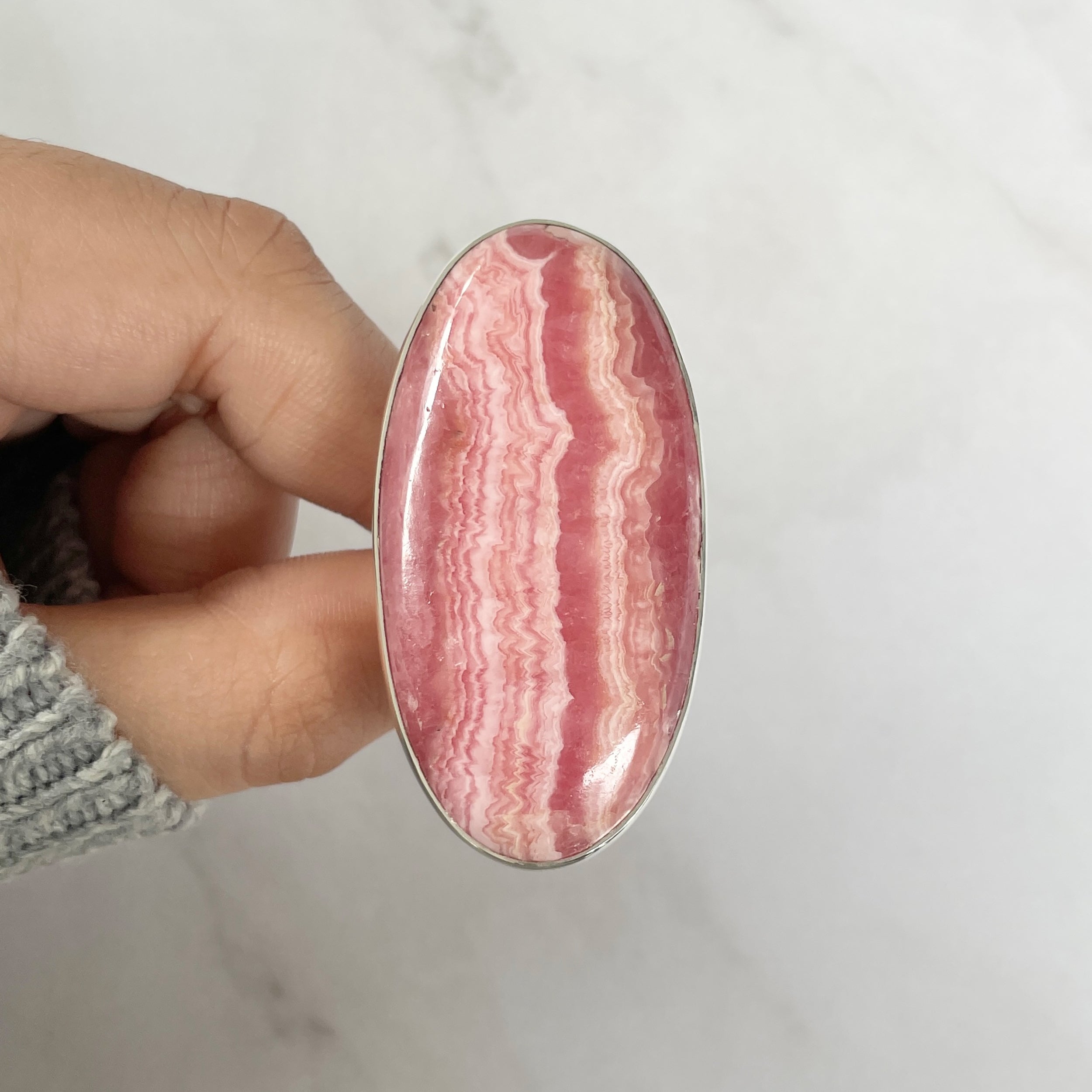 Rhodochrosite Ring-(RDC-R-64.)