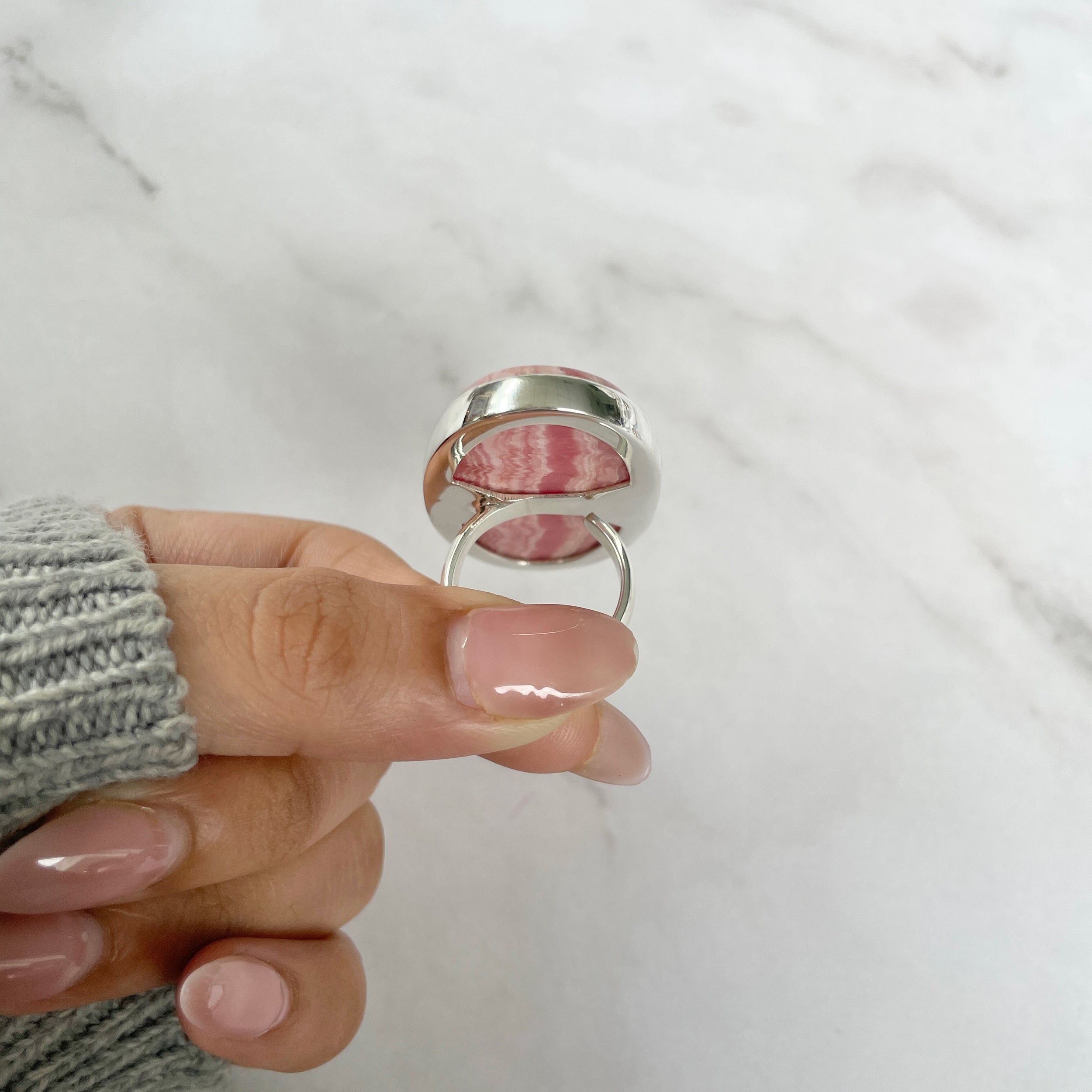 Rhodochrosite Ring-(RDC-R-64.)