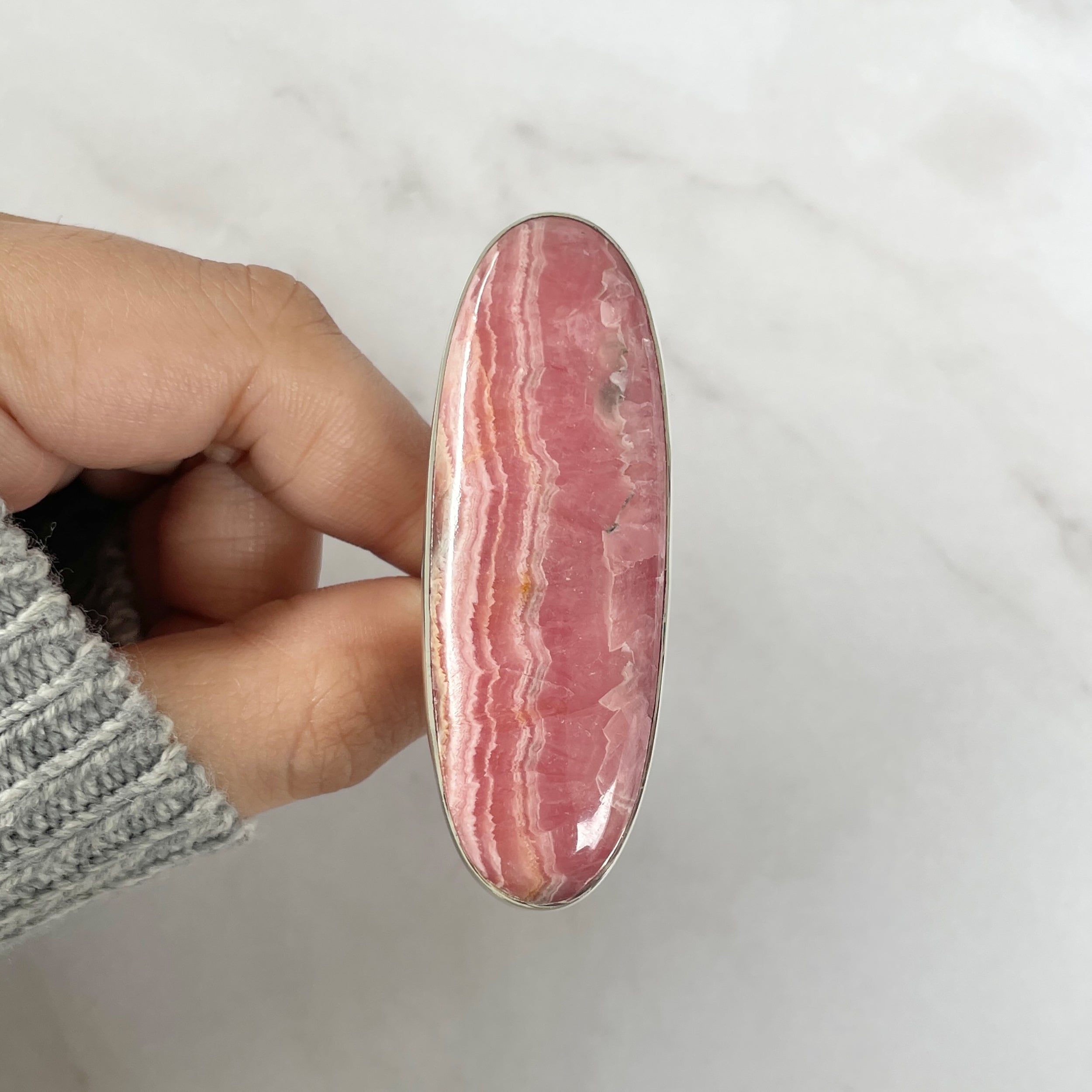 Rhodochrosite Ring-(RDC-R-66.)