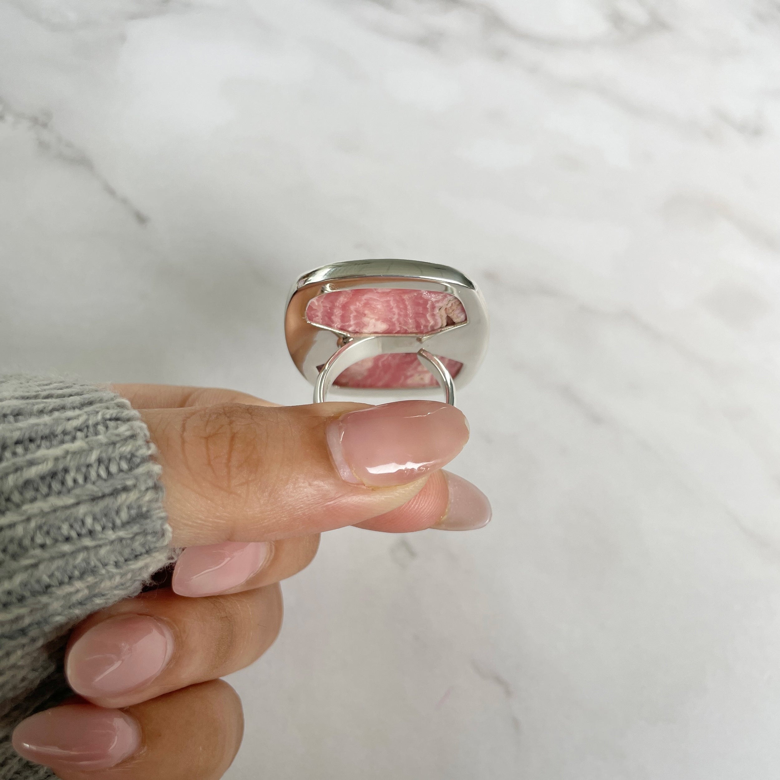 Rhodochrosite Ring-(RDC-R-69.)