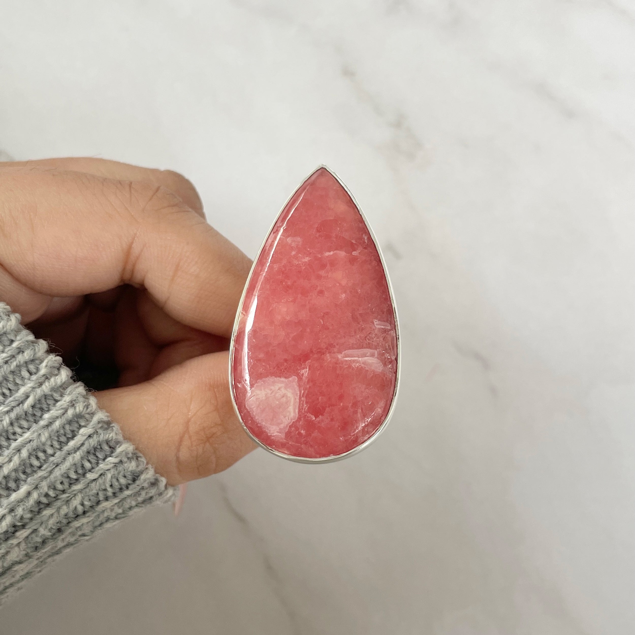 Rhodochrosite Ring-(RDC-R-70.)