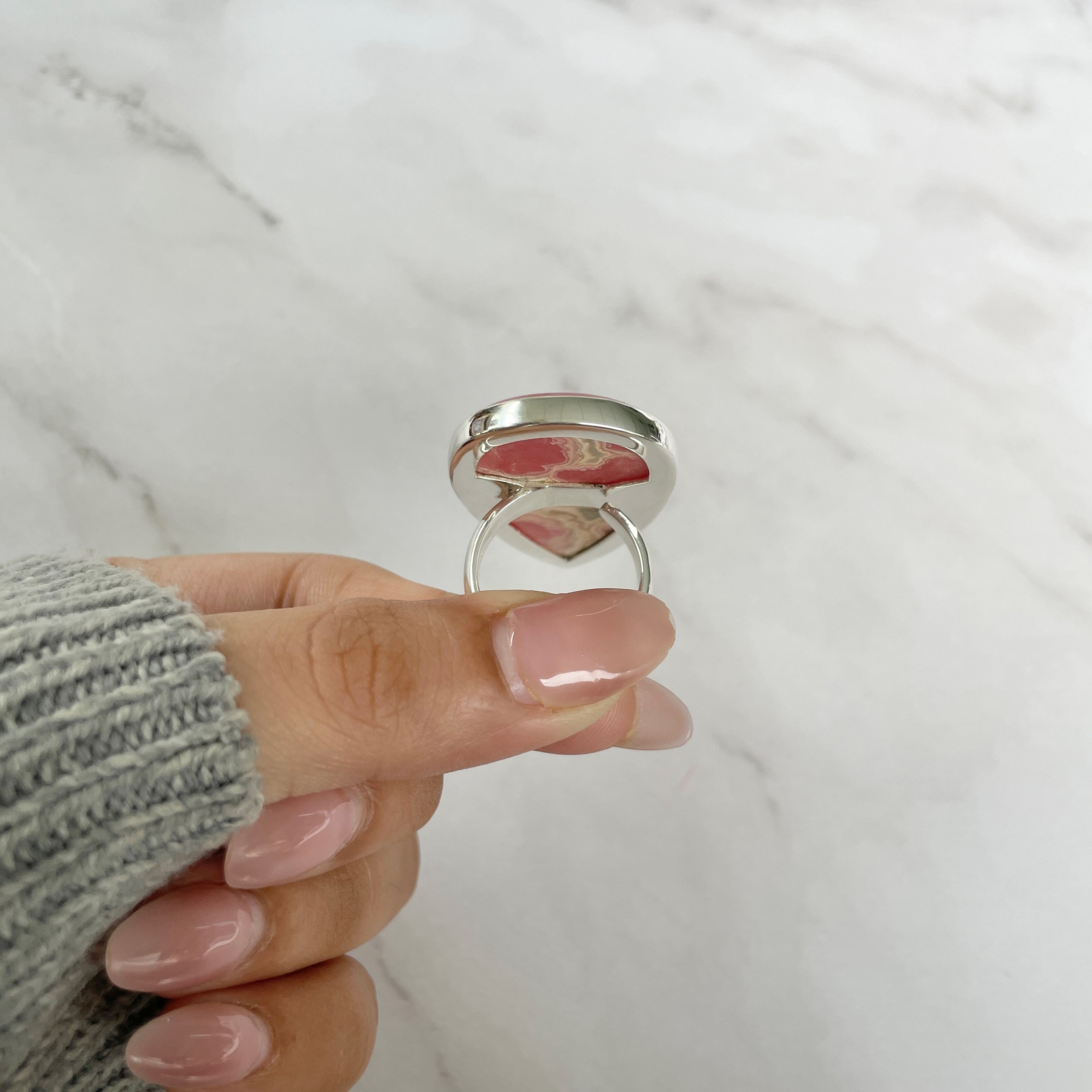 Rhodochrosite Ring-(RDC-R-70.)
