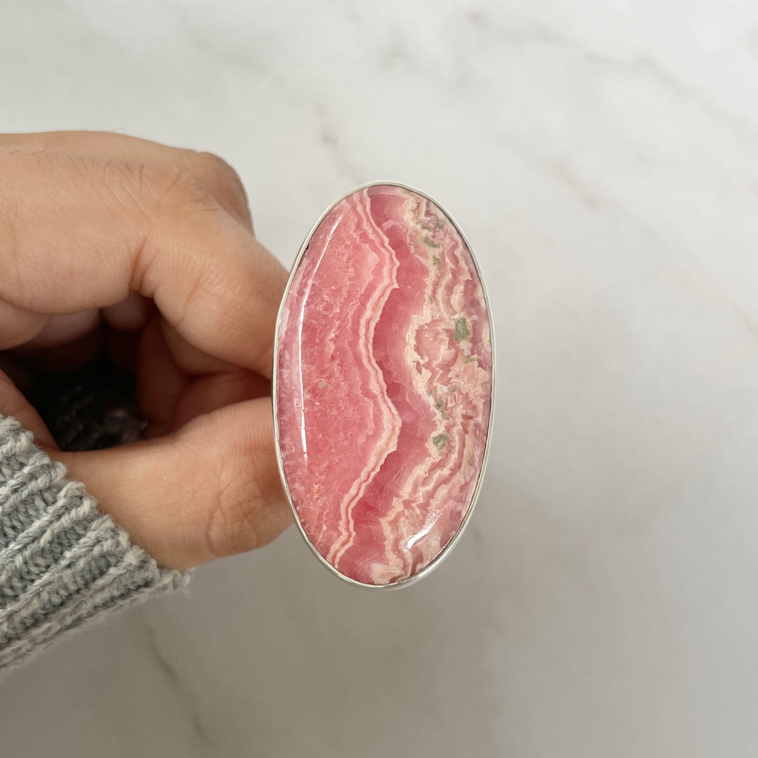 Rhodochrosite Ring-(RDC-R-71.)