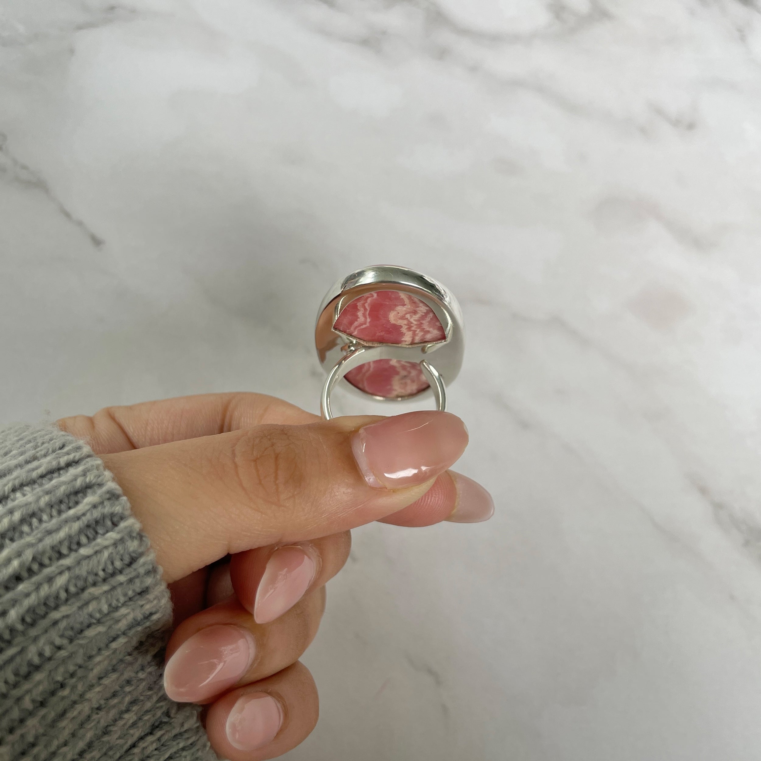 Rhodochrosite Ring-(RDC-R-71.)