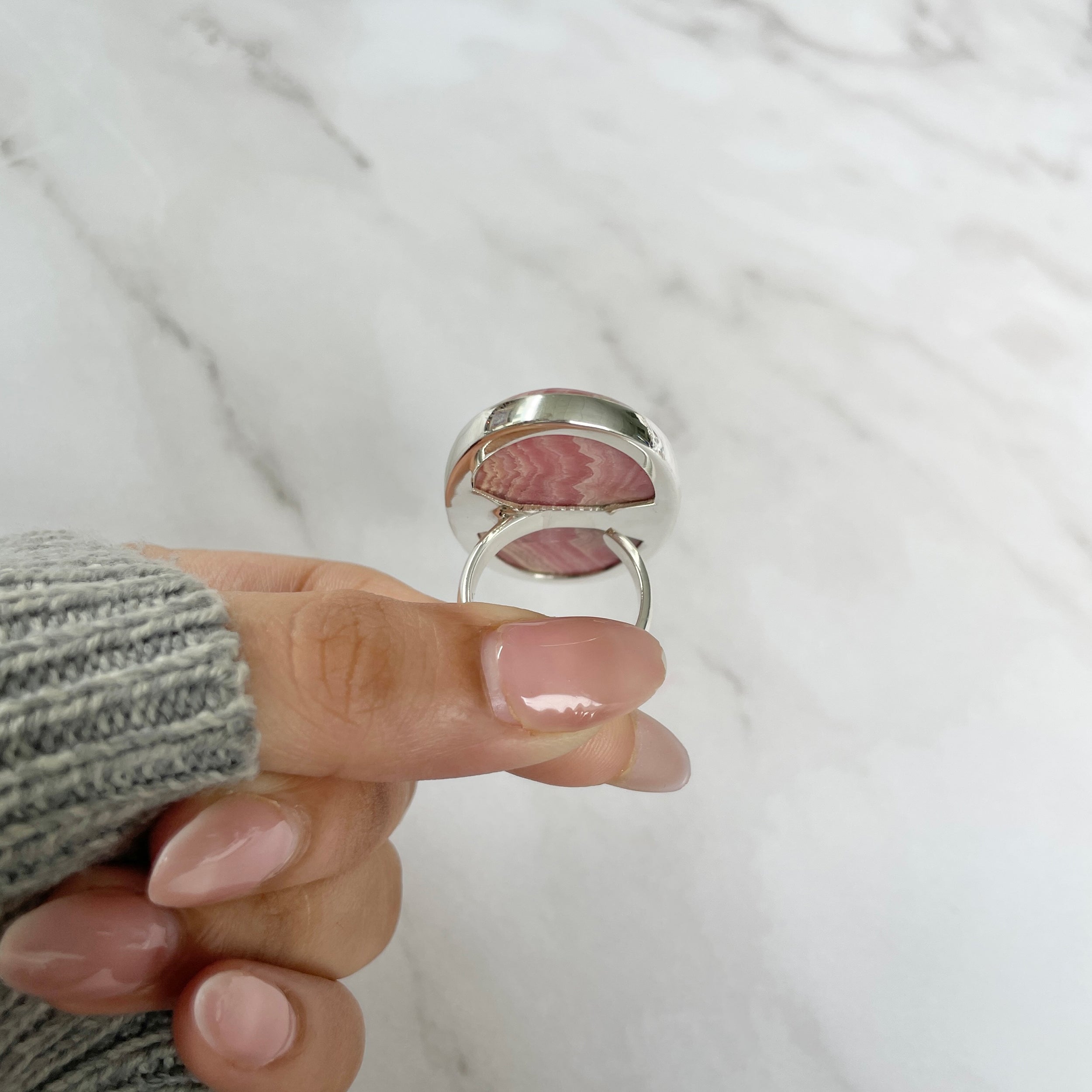 Rhodochrosite Ring-(RDC-R-72.)