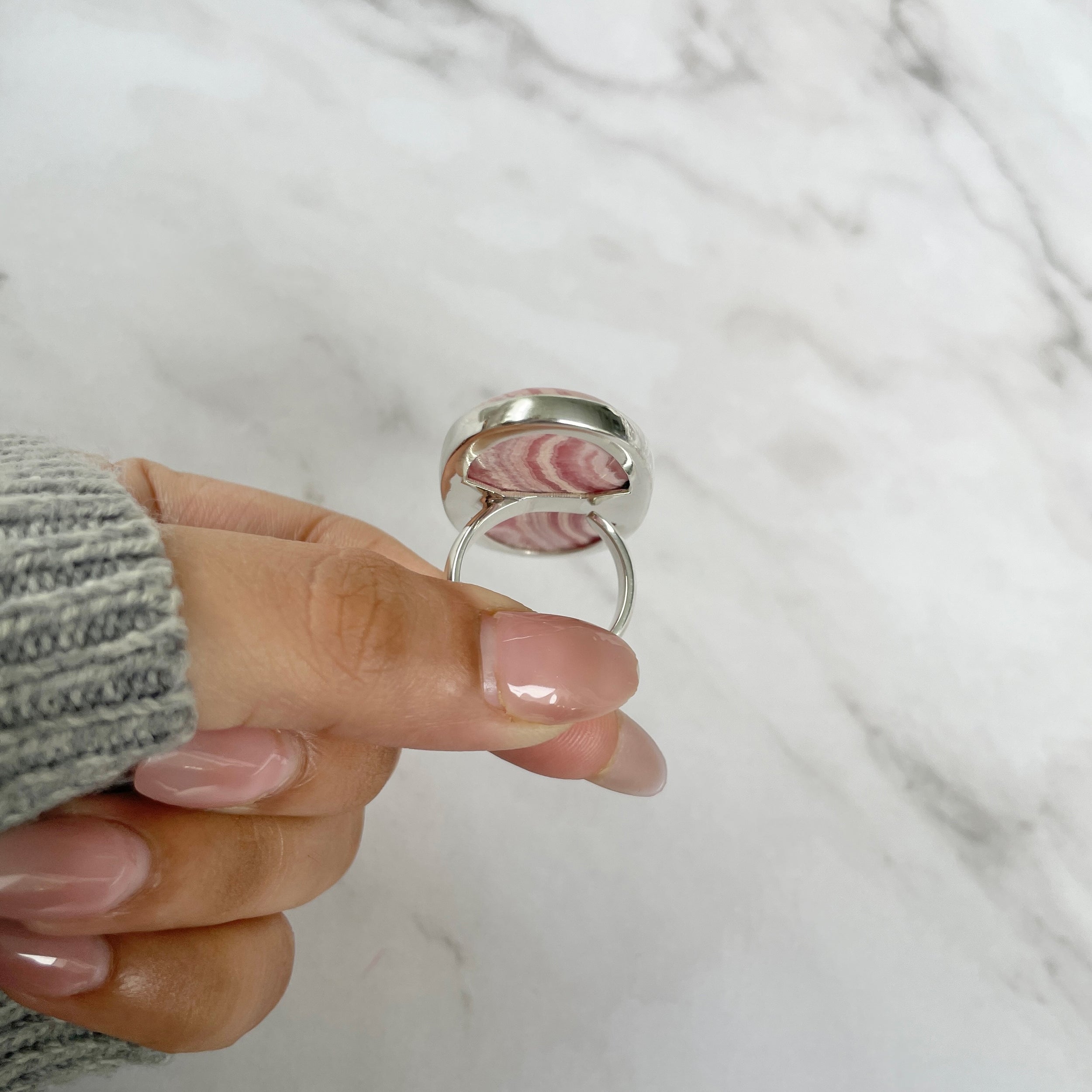 Rhodochrosite Ring-(RDC-R-73.)