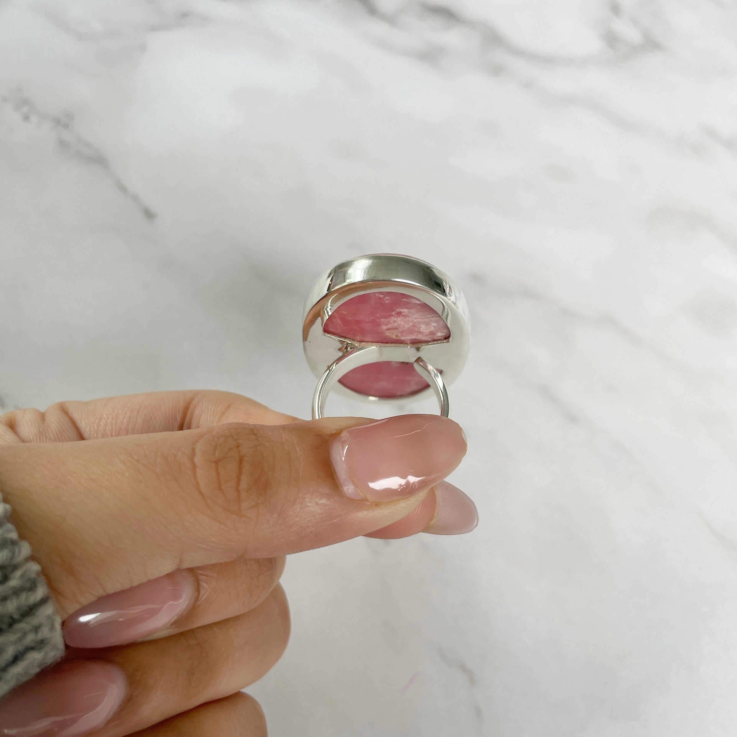 Rhodochrosite Ring-(RDC-R-74.)