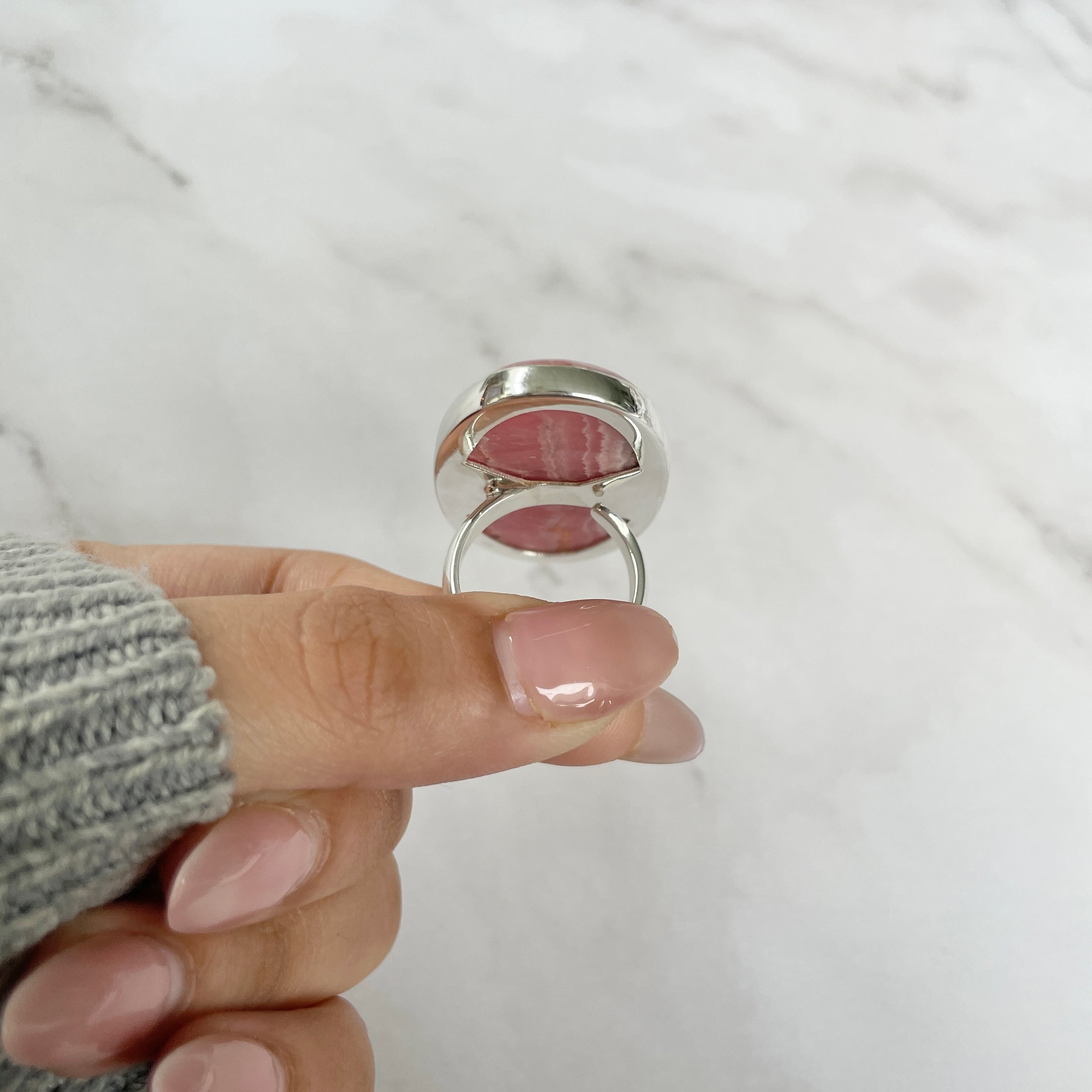 Rhodochrosite Ring-(RDC-R-75.)