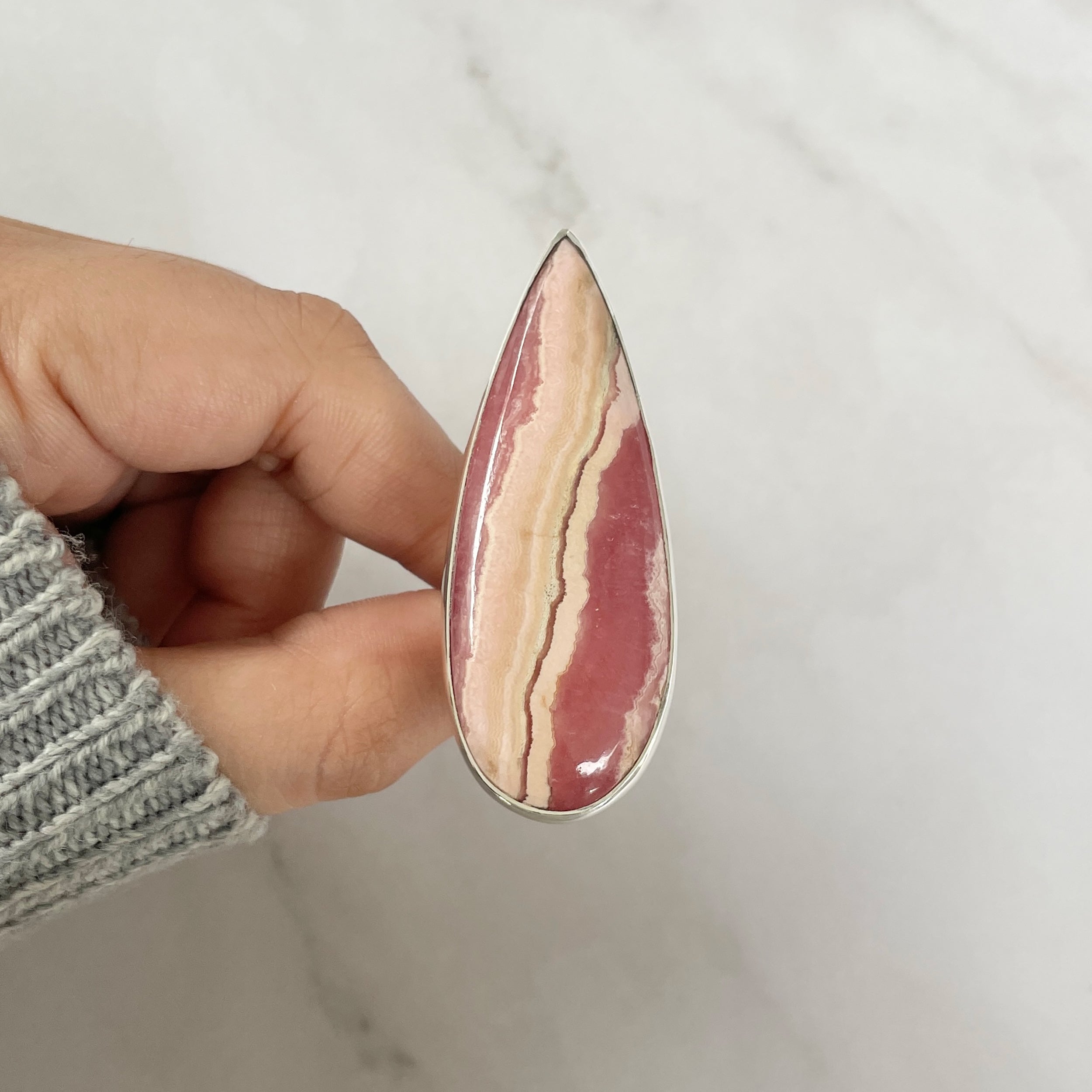 Rhodochrosite Ring-(RDC-R-77.)