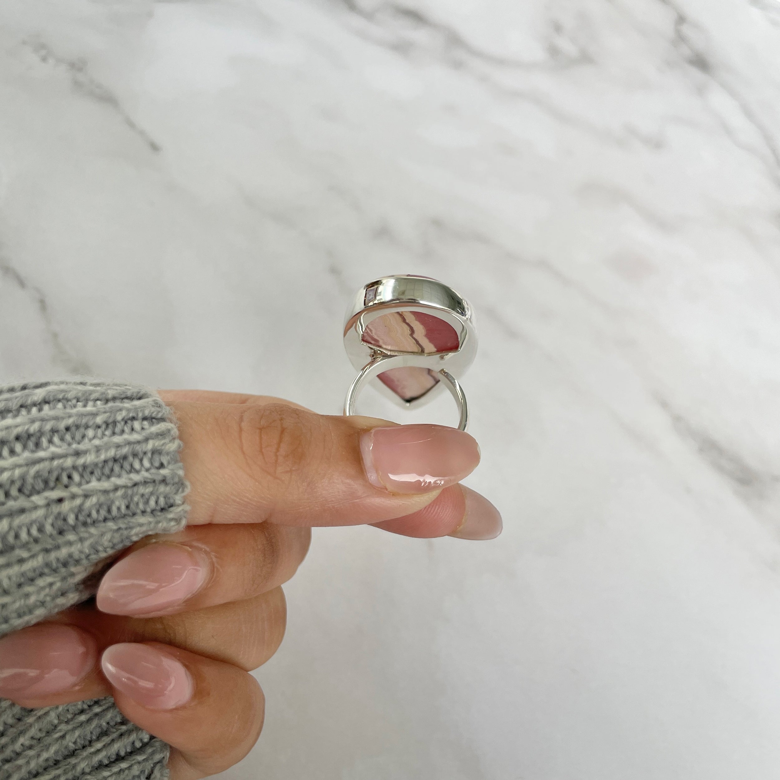 Rhodochrosite Ring-(RDC-R-77.)