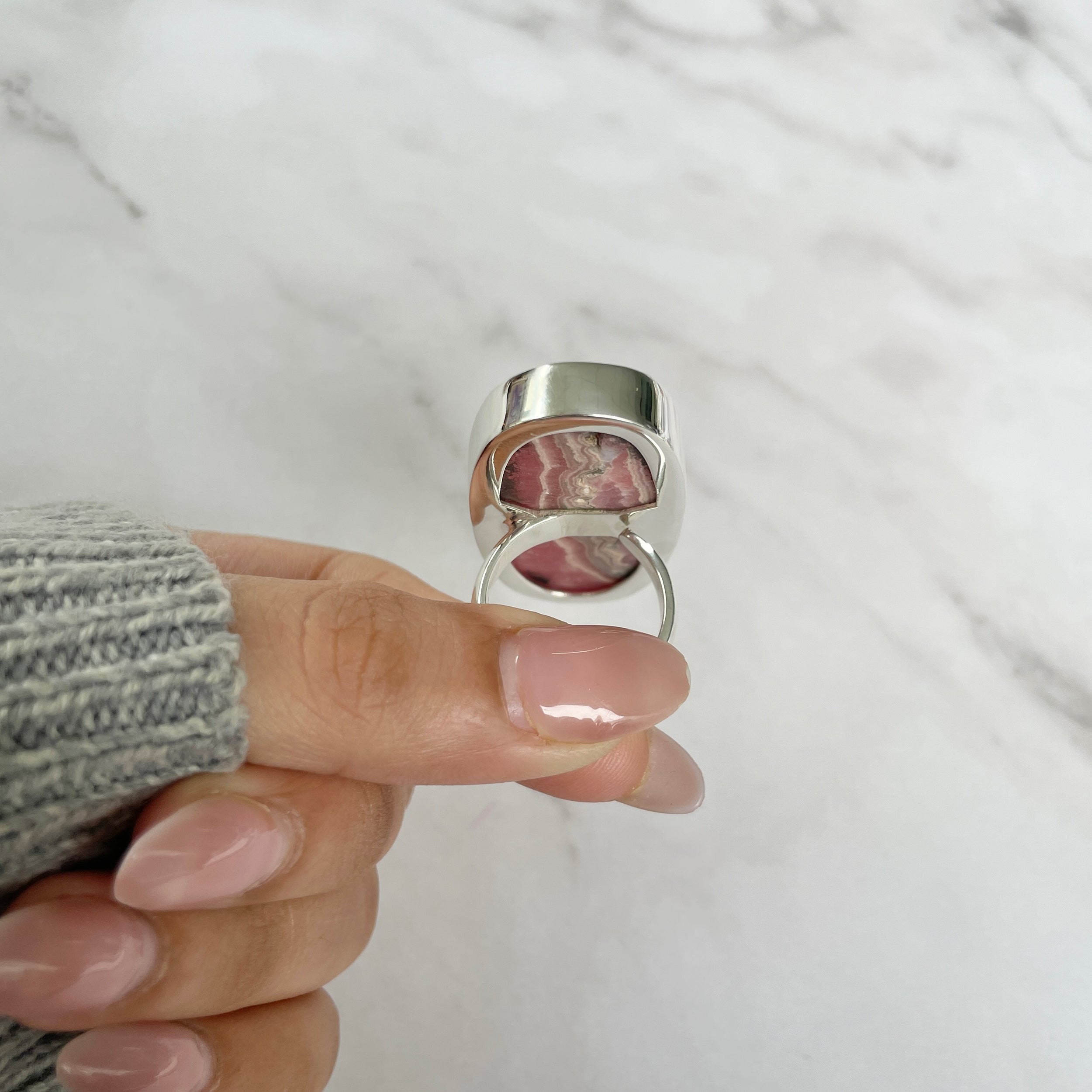 Rhodochrosite Ring-(RDC-R-79.)
