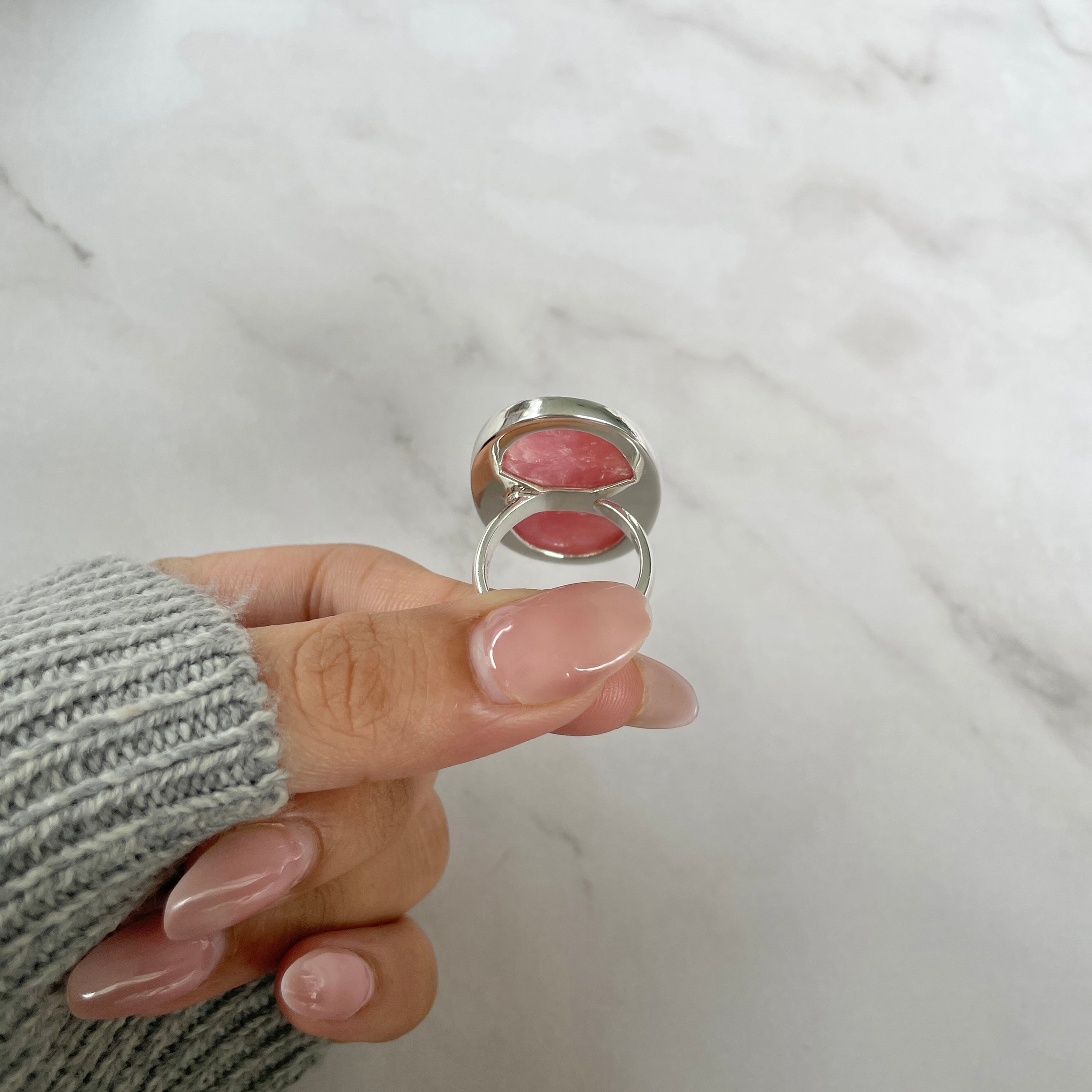 Rhodochrosite Ring-(RDC-R-81.)