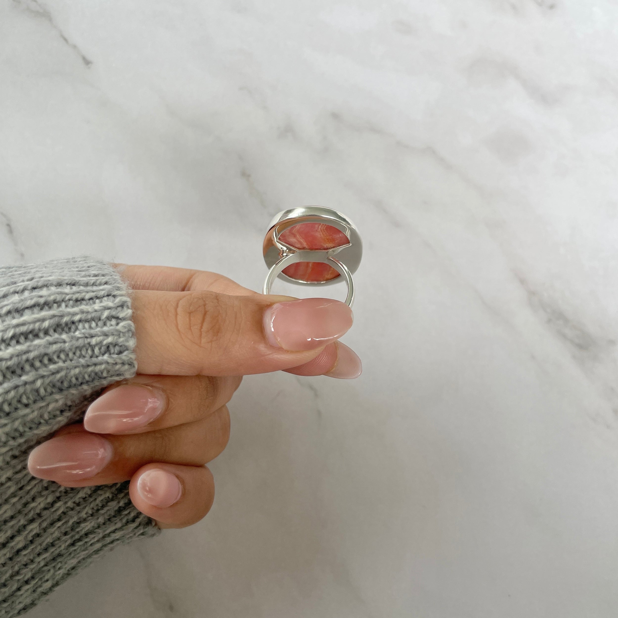 Rhodochrosite Ring-(RDC-R-83.)