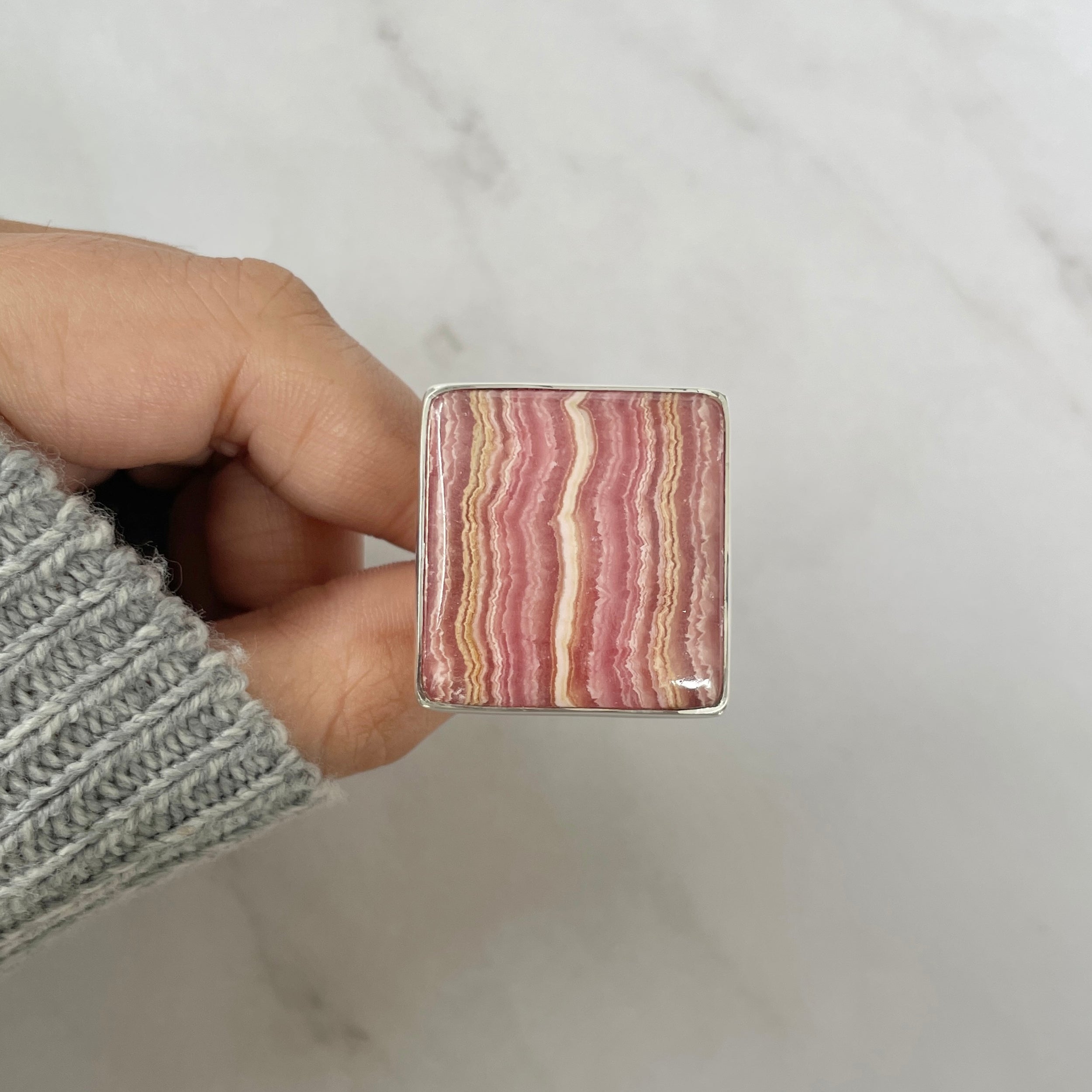 Rhodochrosite Ring-(RDC-R-85.)