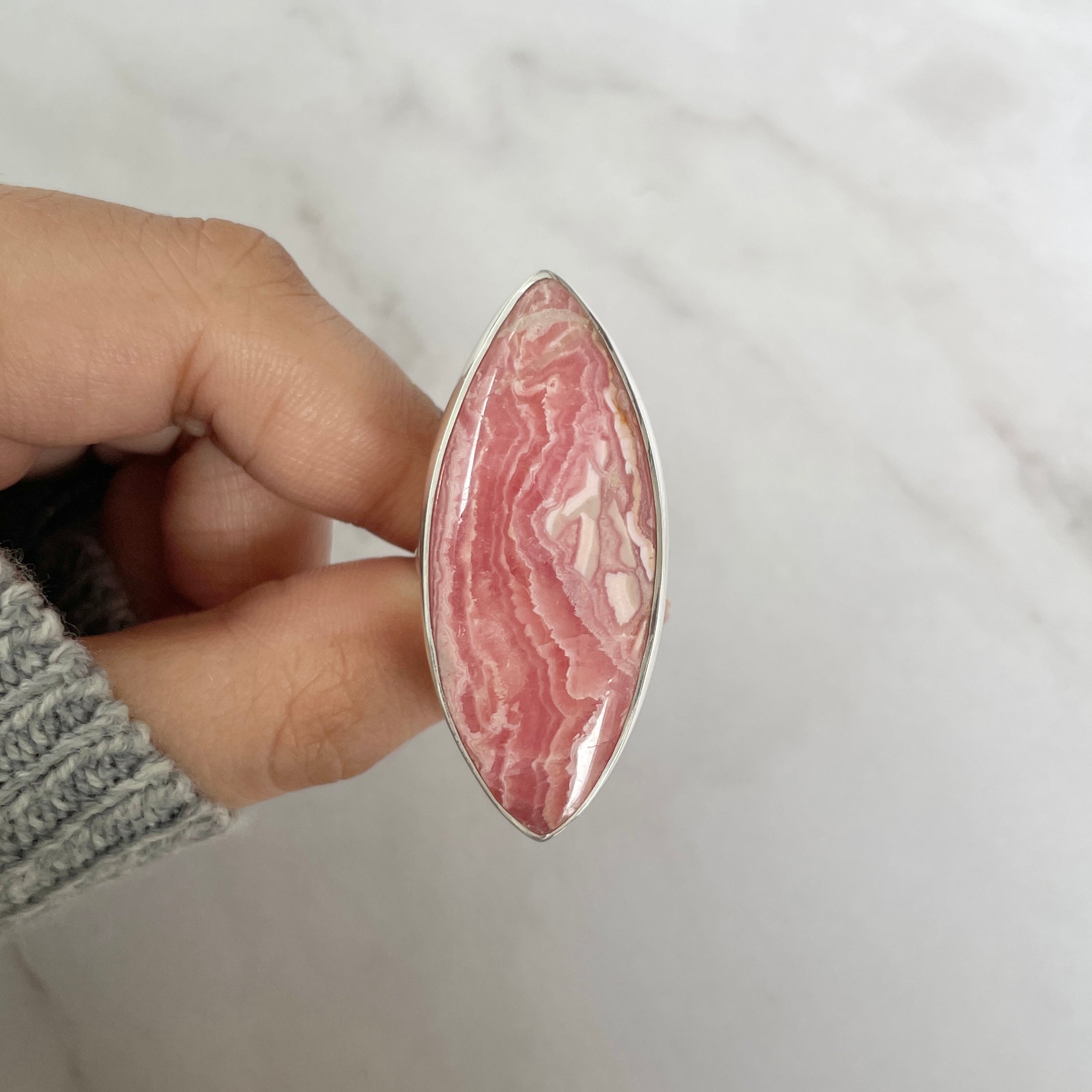 Rhodochrosite Ring-(RDC-R-89.)