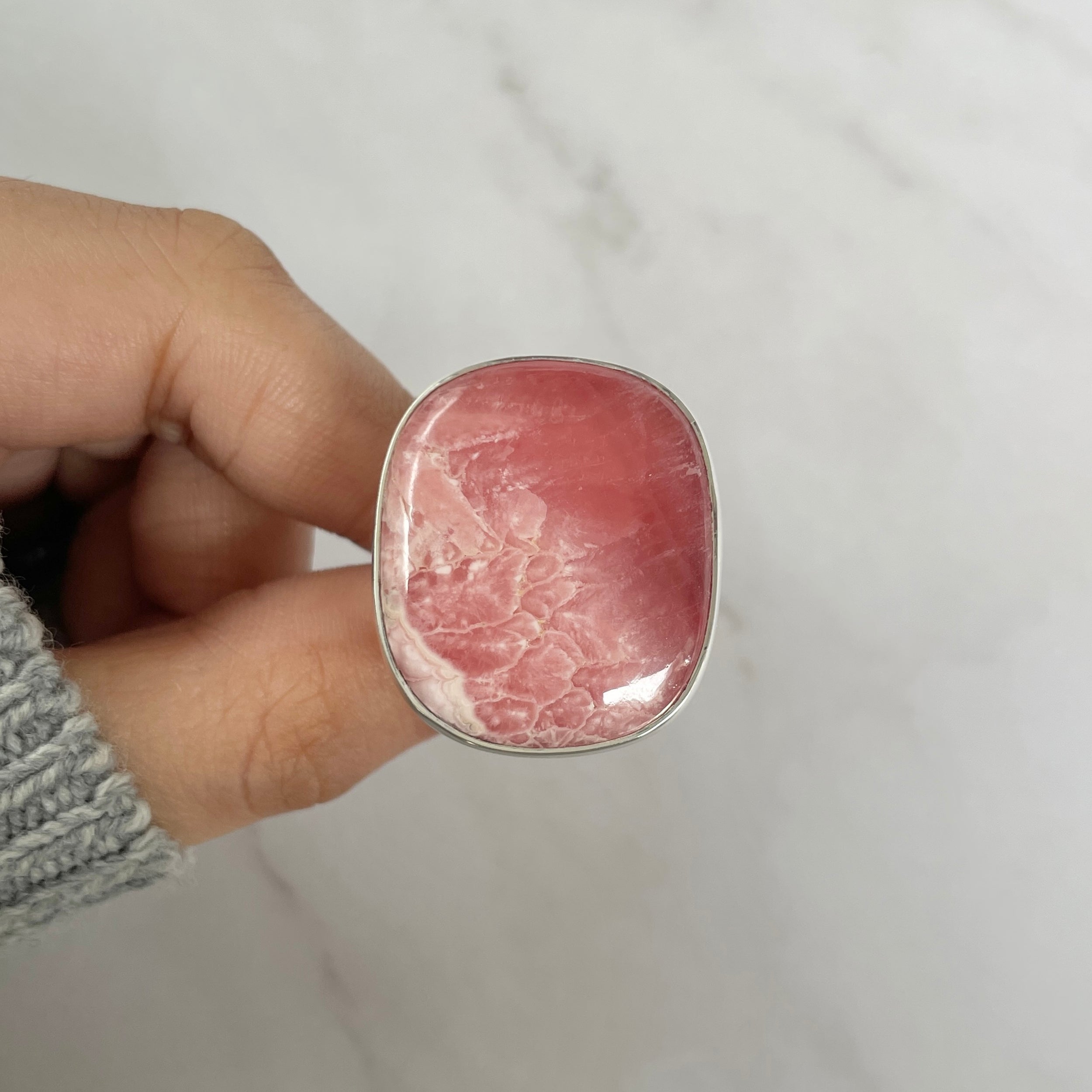Rhodochrosite Ring-(RDC-R-93.)