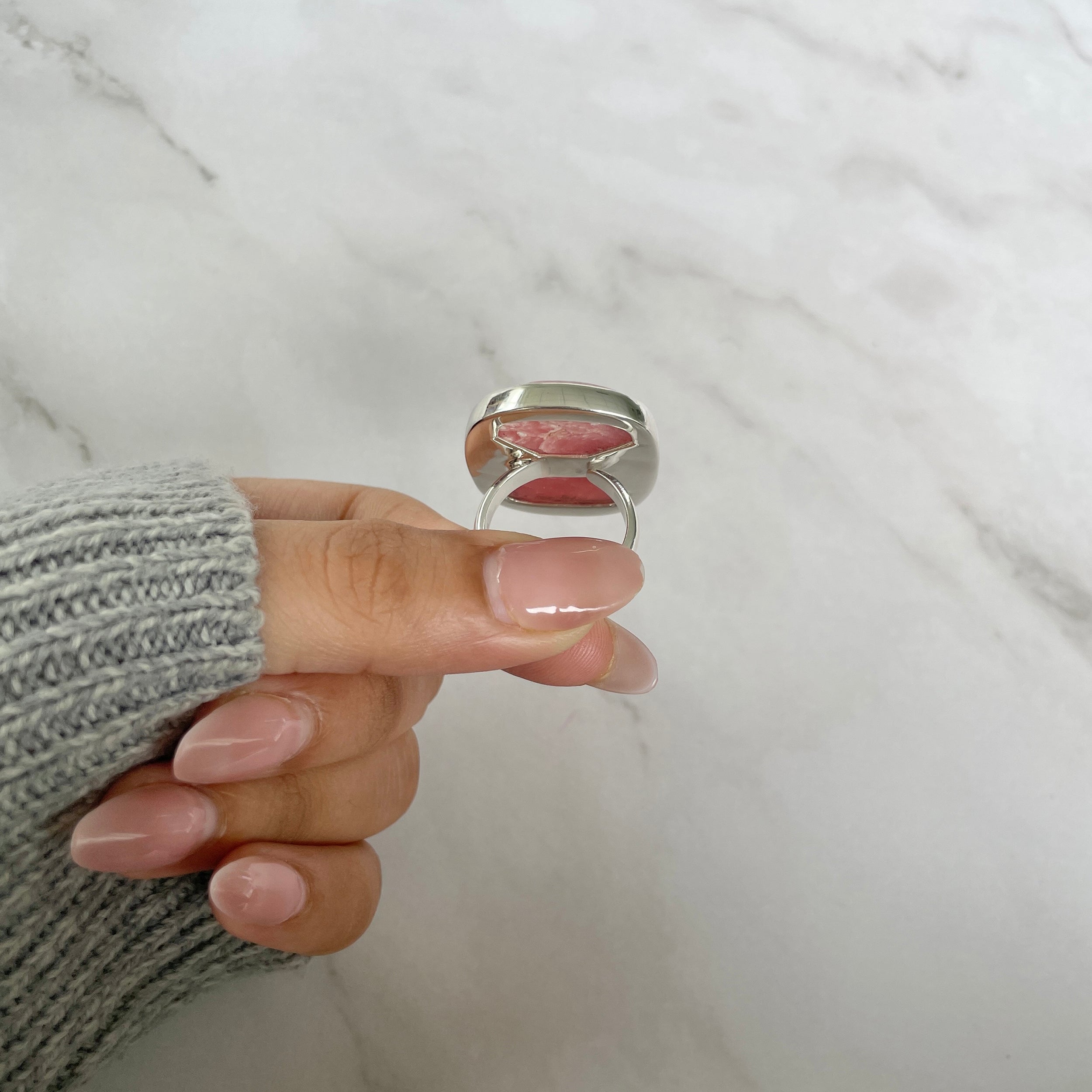 Rhodochrosite Ring-(RDC-R-93.)
