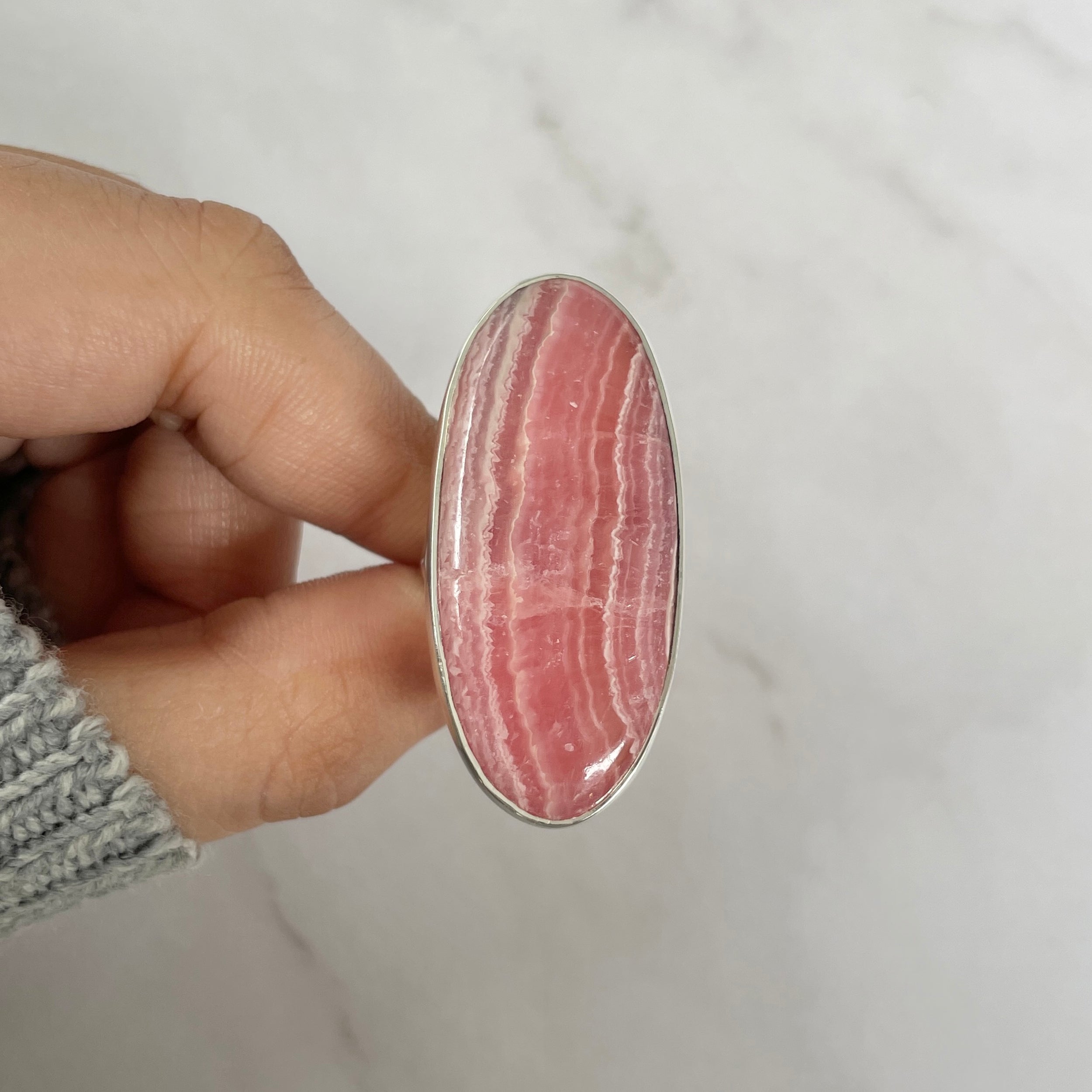Rhodochrosite Ring-(RDC-R-94.)