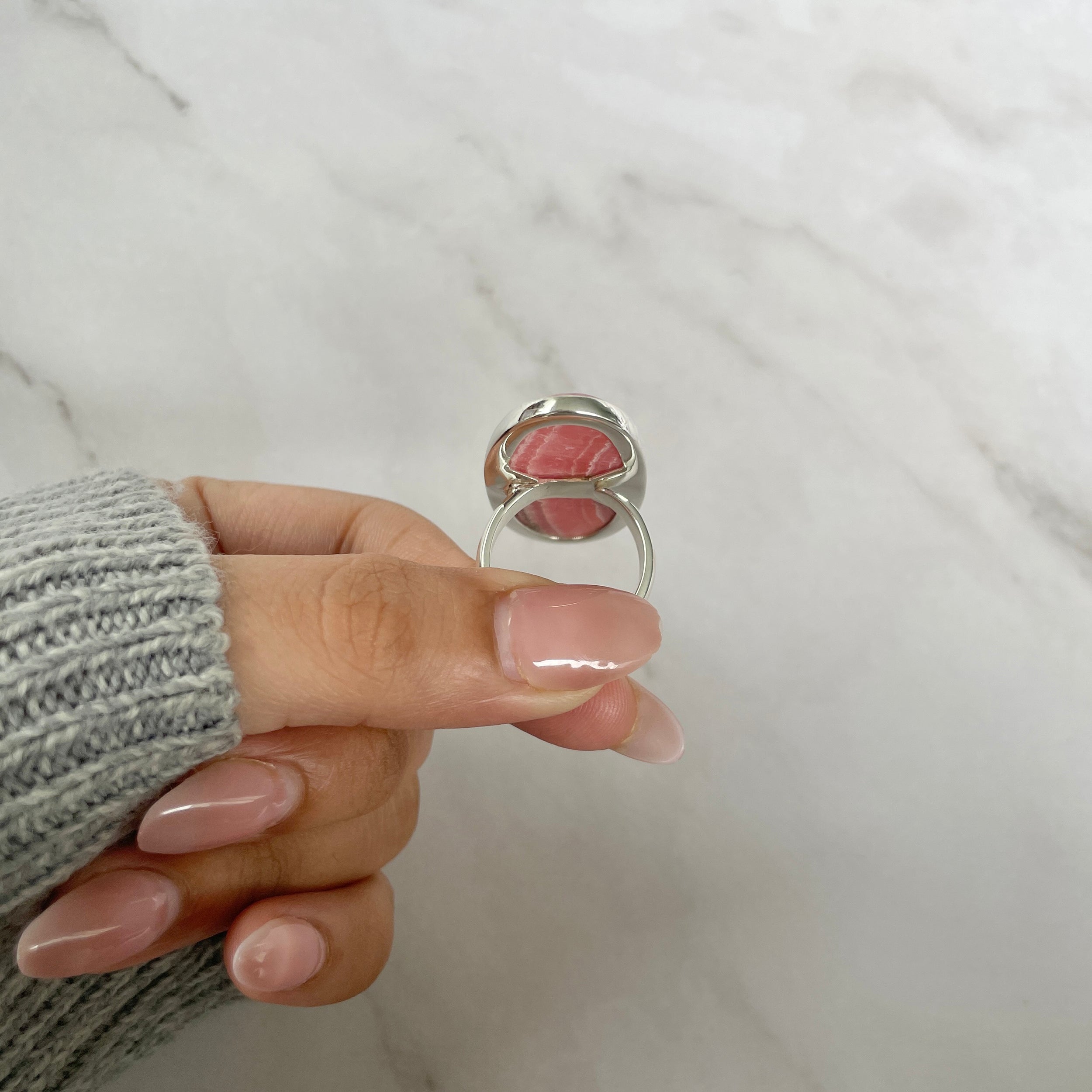 Rhodochrosite Ring-(RDC-R-94.)