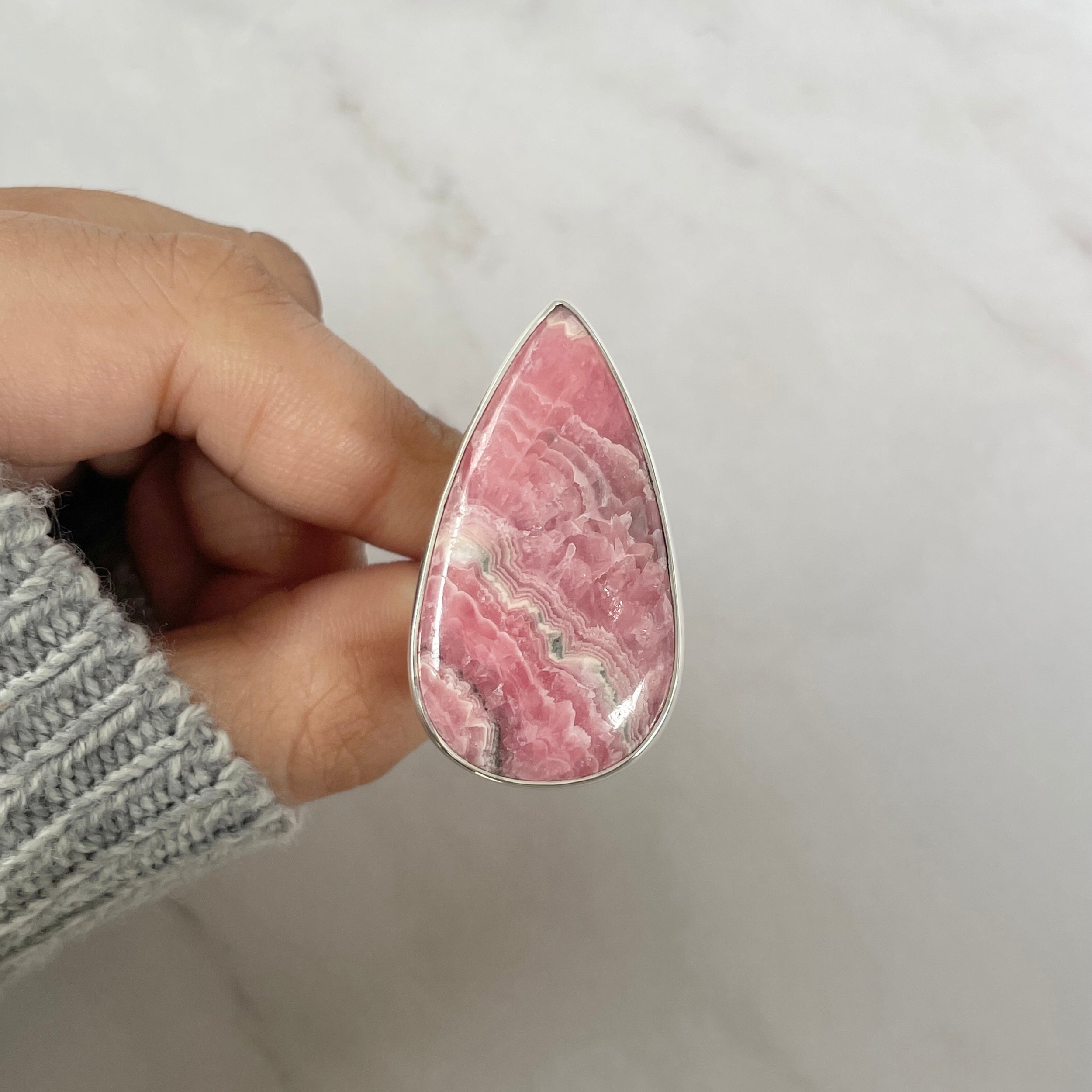 Rhodochrosite Ring-(RDC-R-95.)