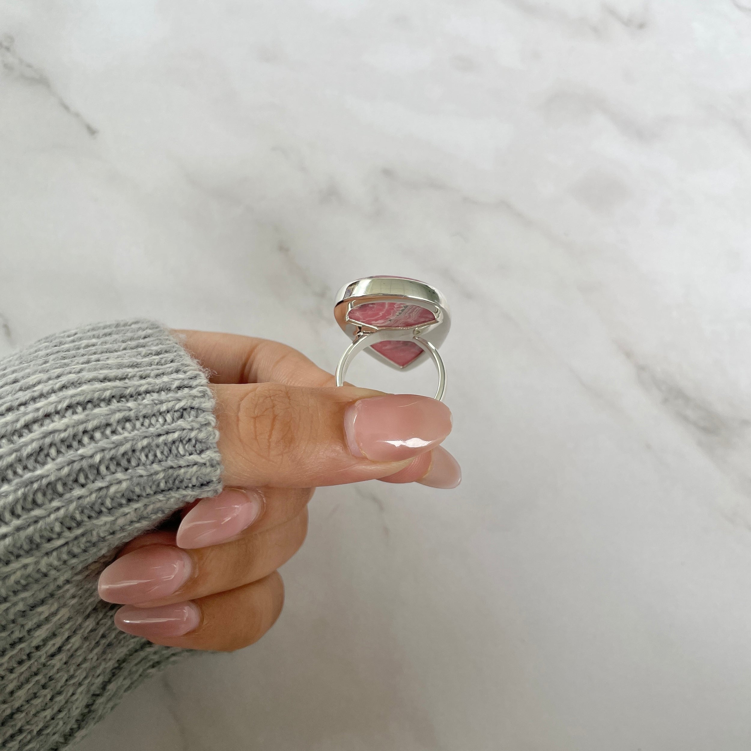 Rhodochrosite Ring-(RDC-R-95.)