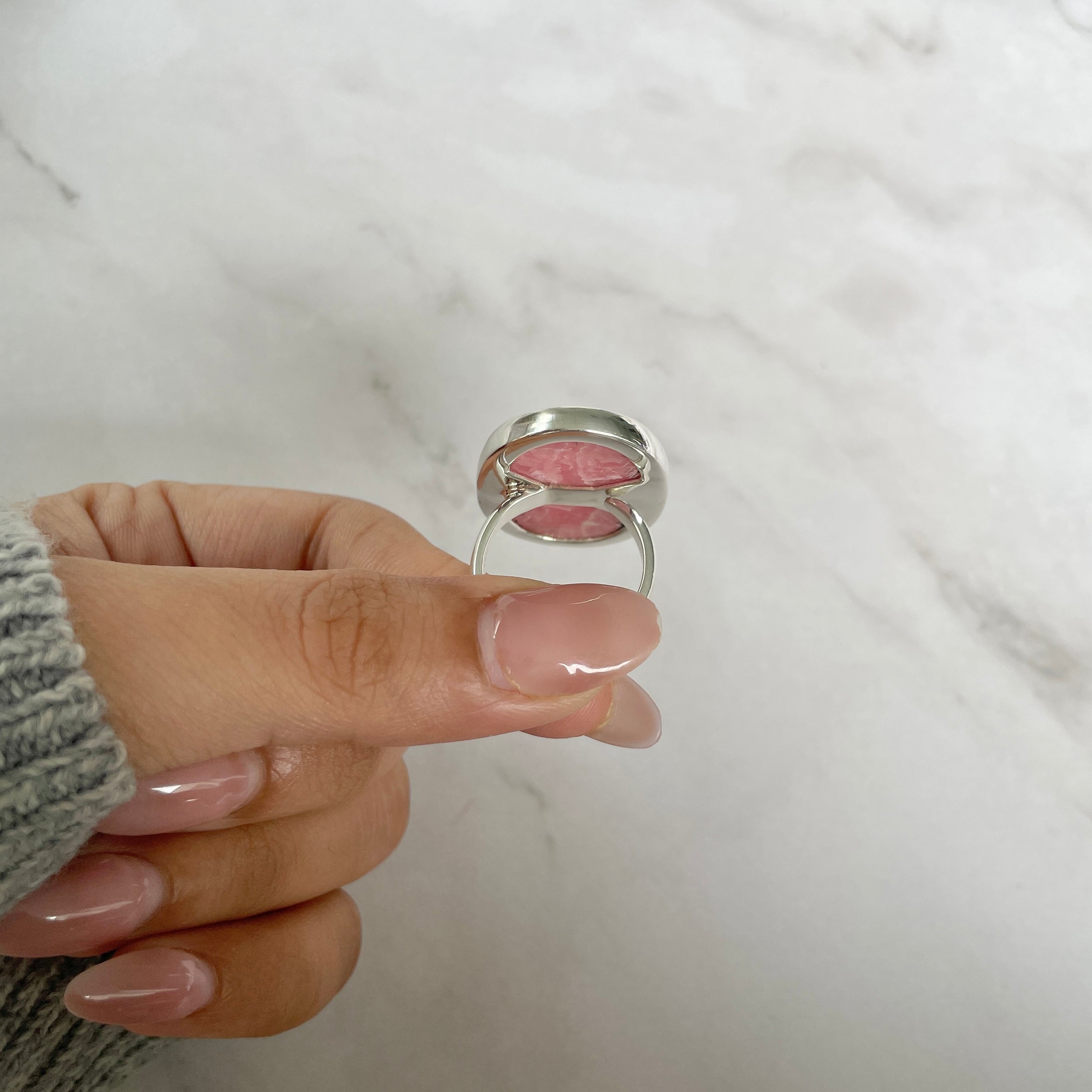 Rhodochrosite Ring-(RDC-R-96.)