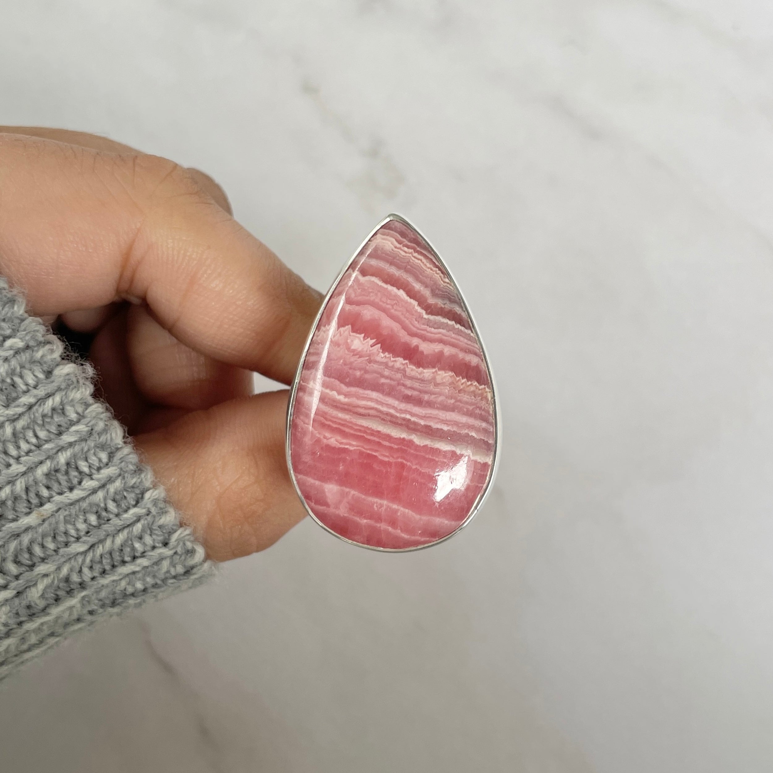 Rhodochrosite Ring-(RDC-R-98.)