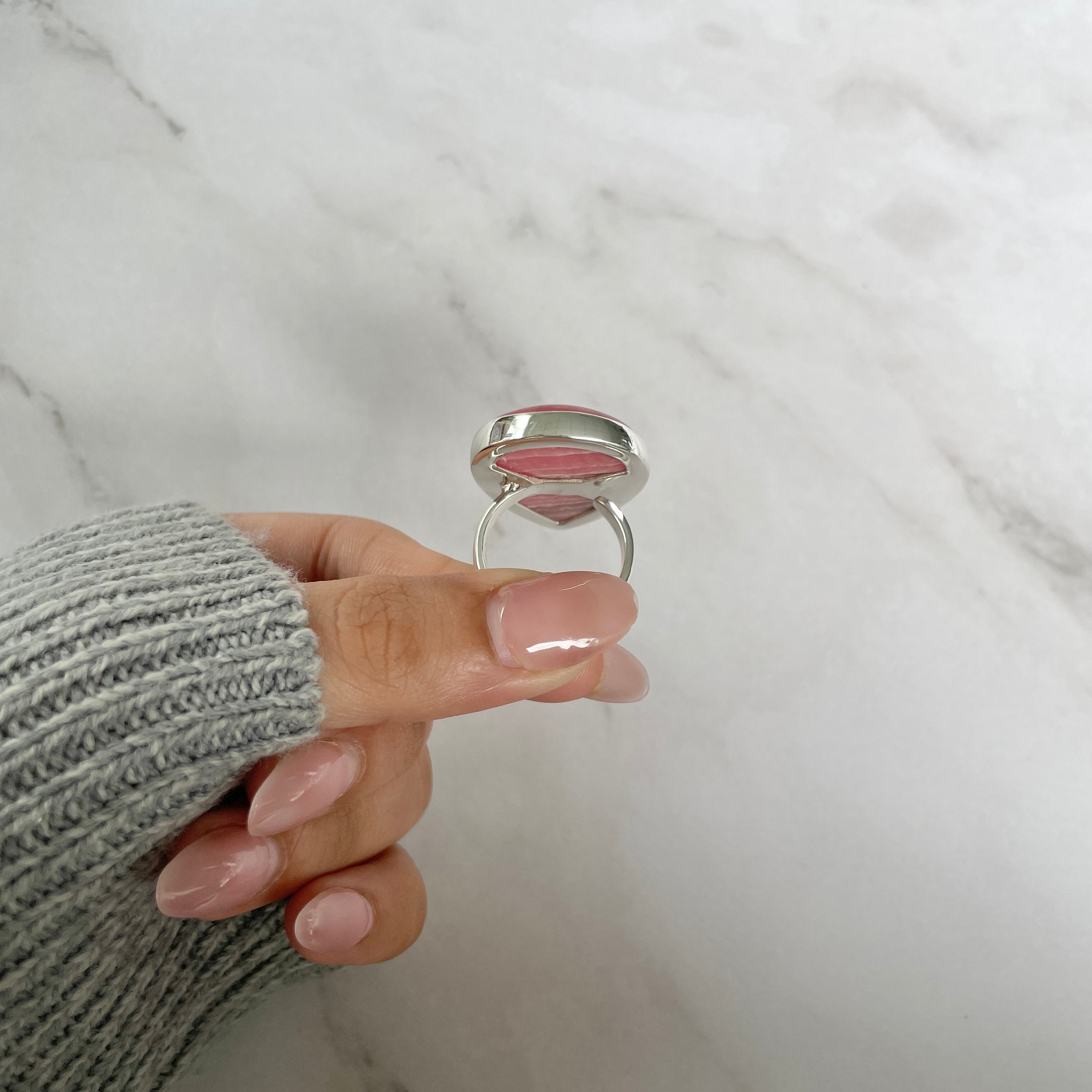 Rhodochrosite Ring-(RDC-R-98.)