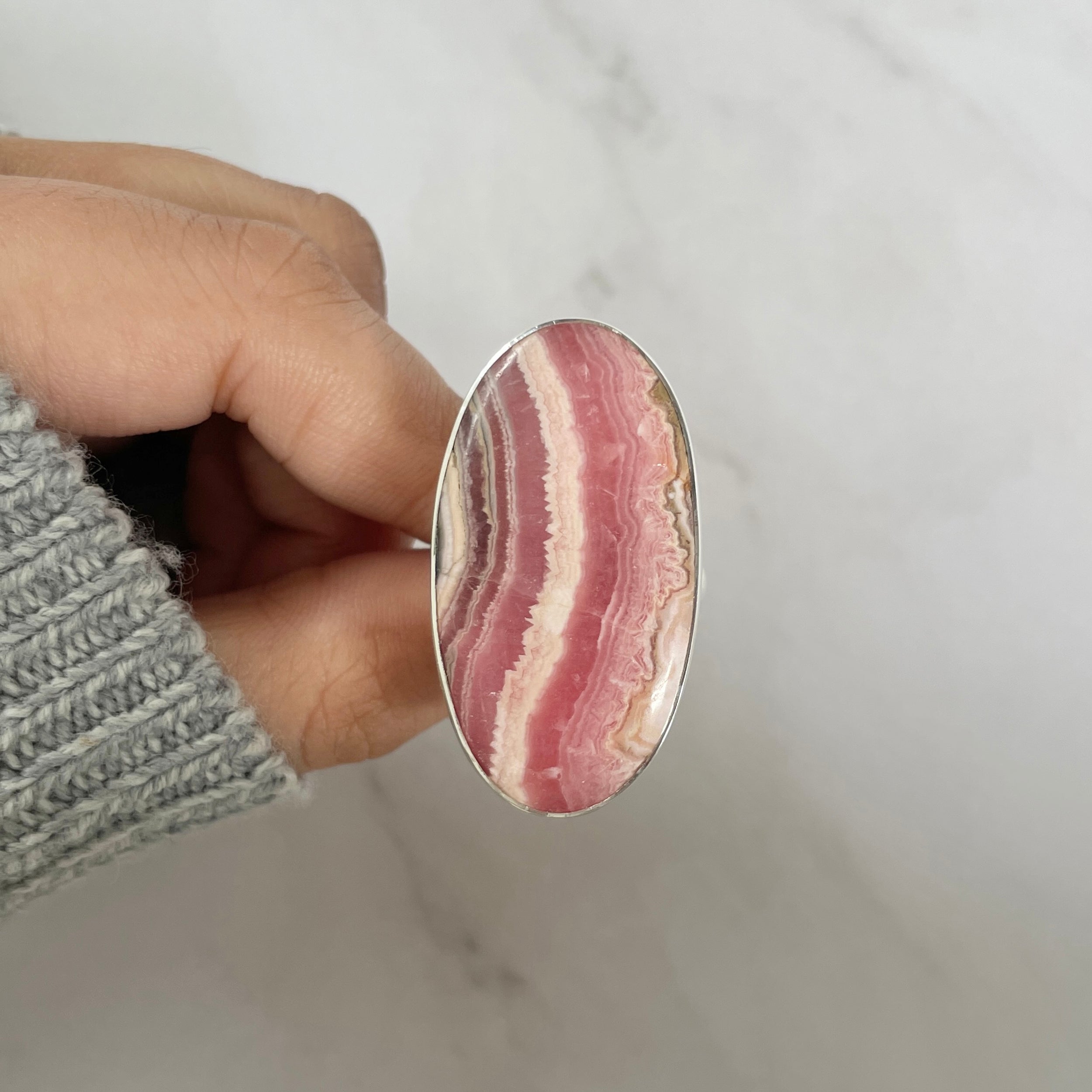 Rhodochrosite Ring-(RDC-R-99.)