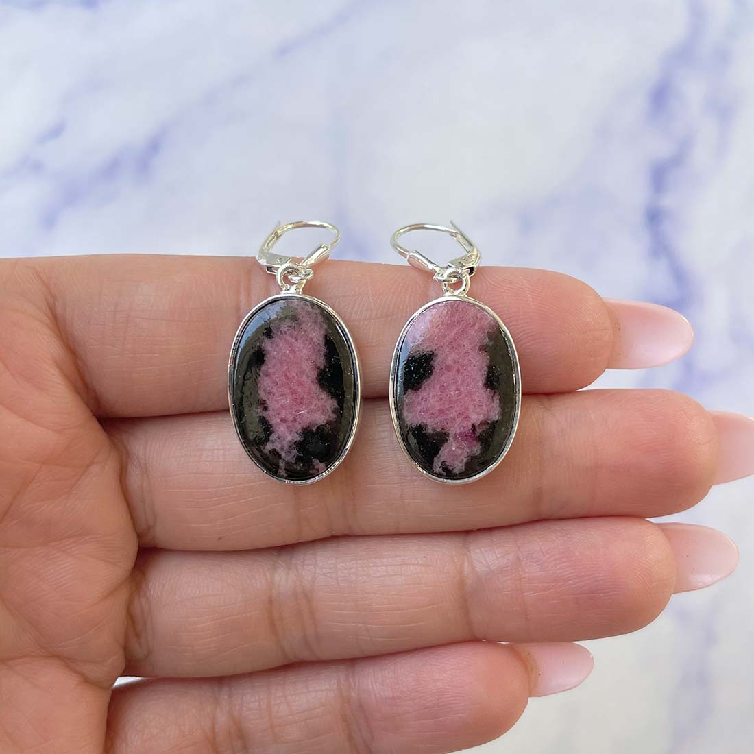 Rhodonite Earring-(RDN-E-14.)