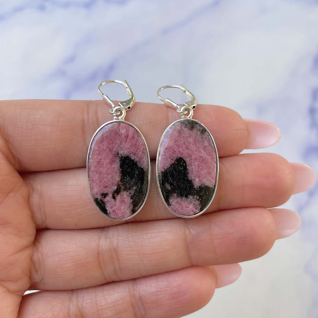 Rhodonite Earring-(RDN-E-21.)