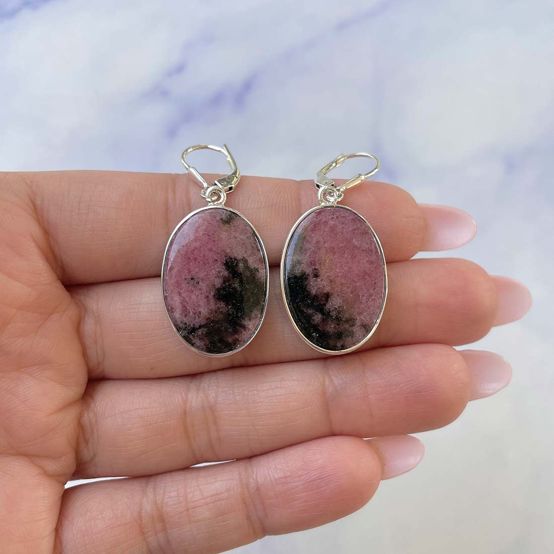 Rhodonite Earring-(RDN-E-22.)