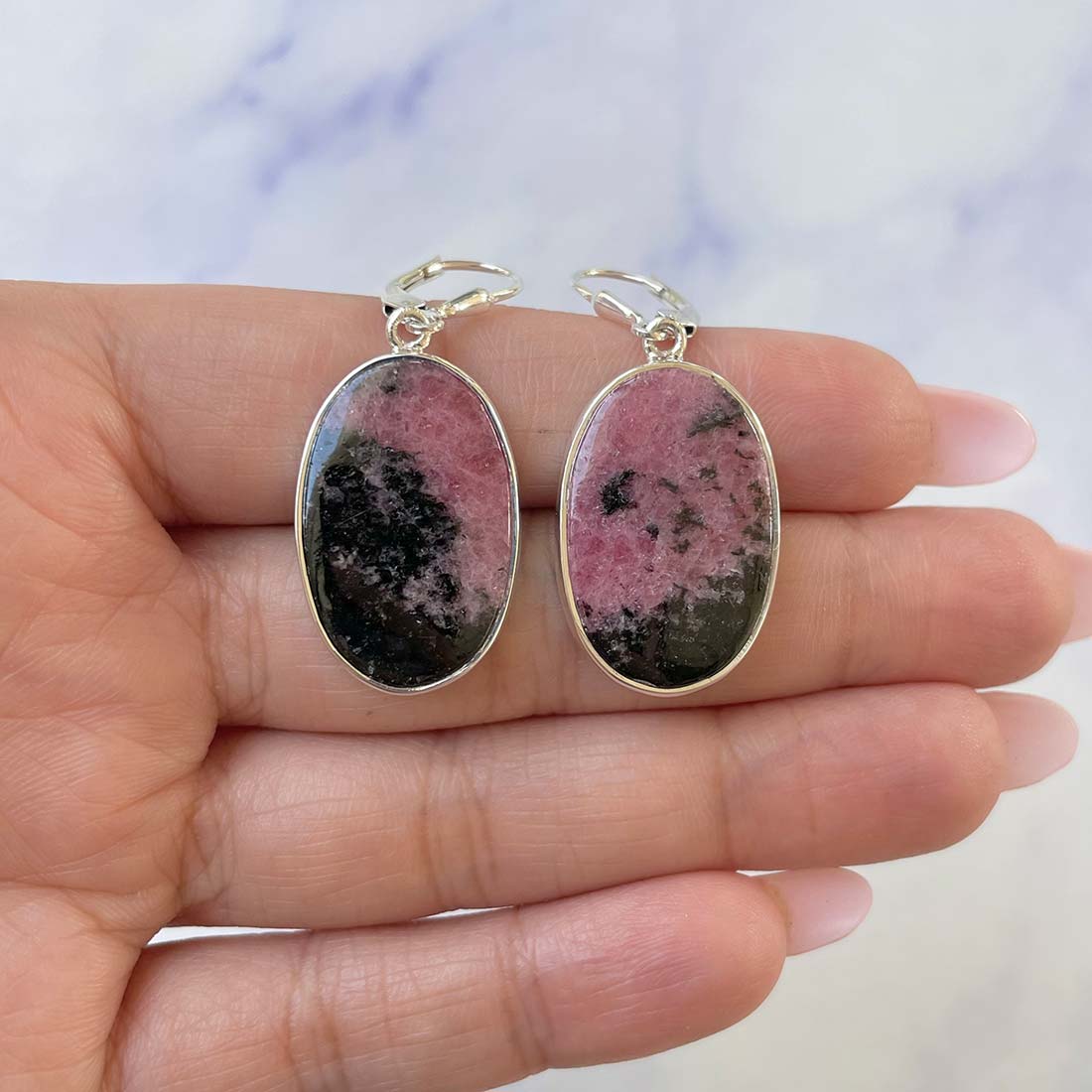 Rhodonite Earring-(RDN-E-25.)